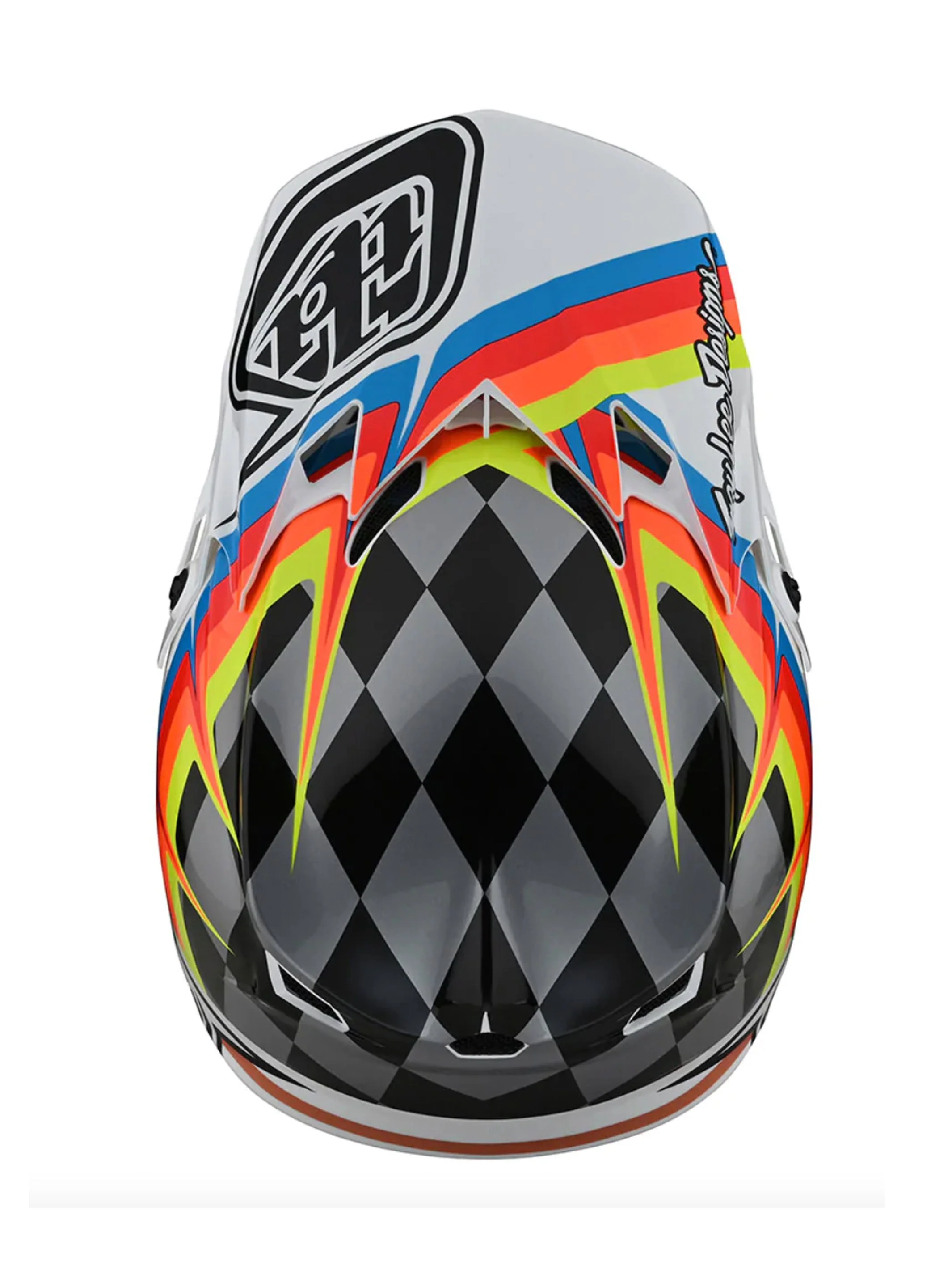 Troy Lee Designs Casco SE4 Polyacrylite Warped Blanco - Image 4