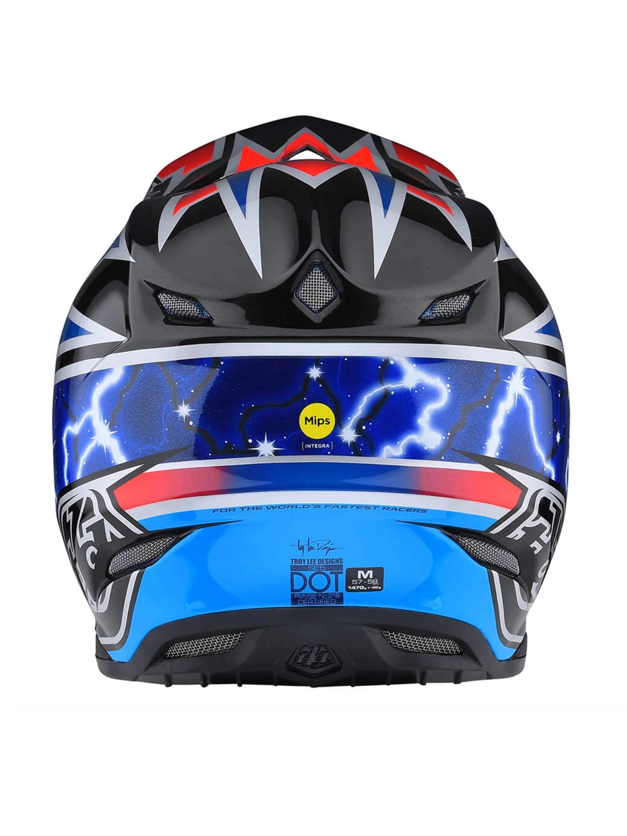 Troy Lee Designs Casco SE5 ECE Composite Lightning Azul - Image 2