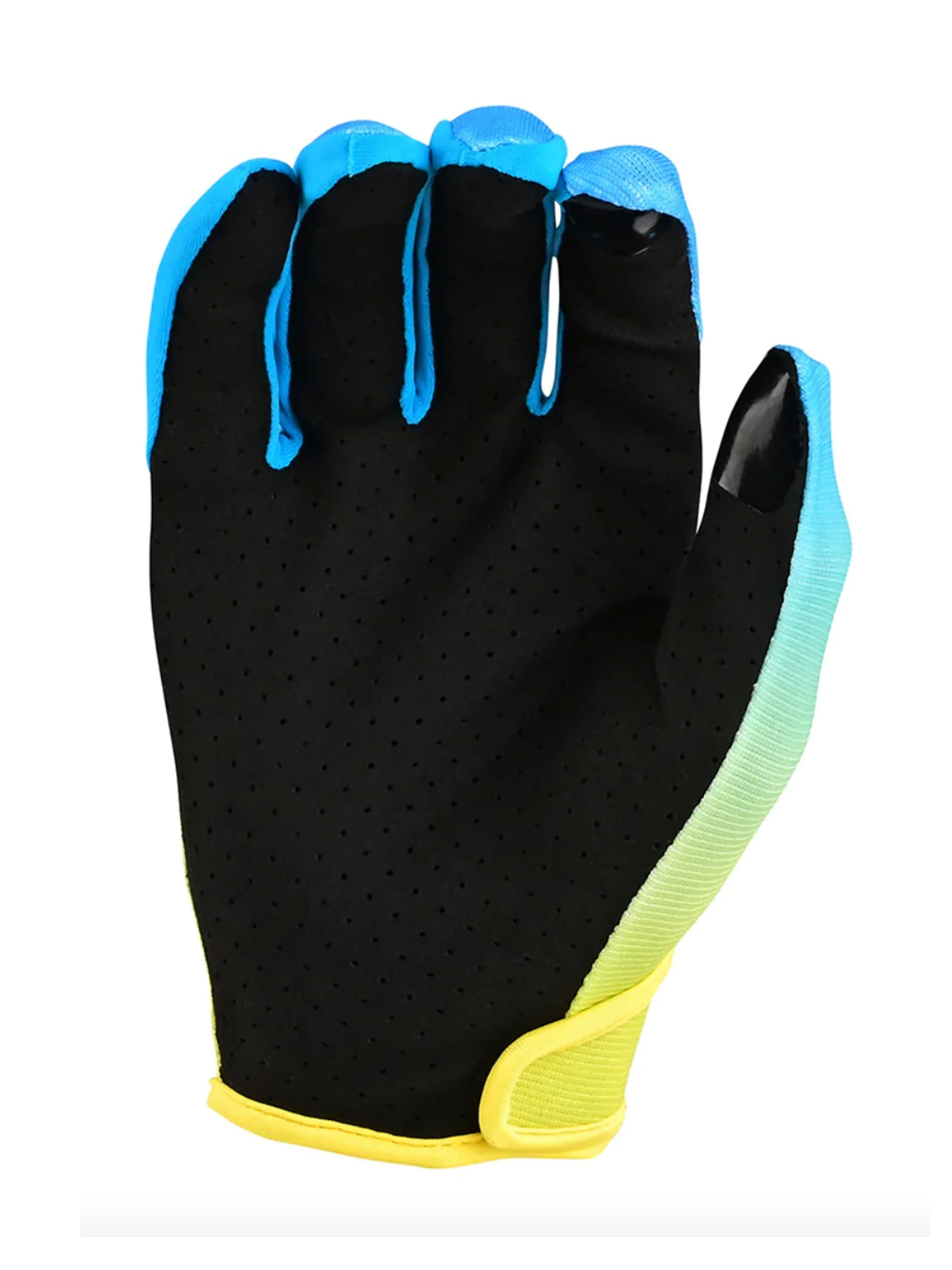 Troy Lee Designs Guantes Flowline Faze Amarillo Azul - Image 2