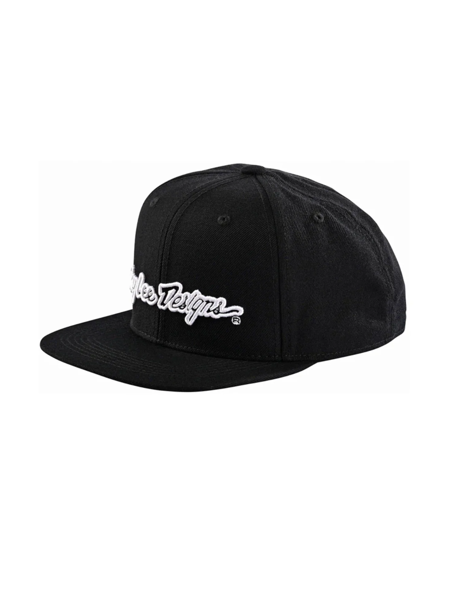 Troy Lee Designs Jockey Snapback Signature Negro / Blanco