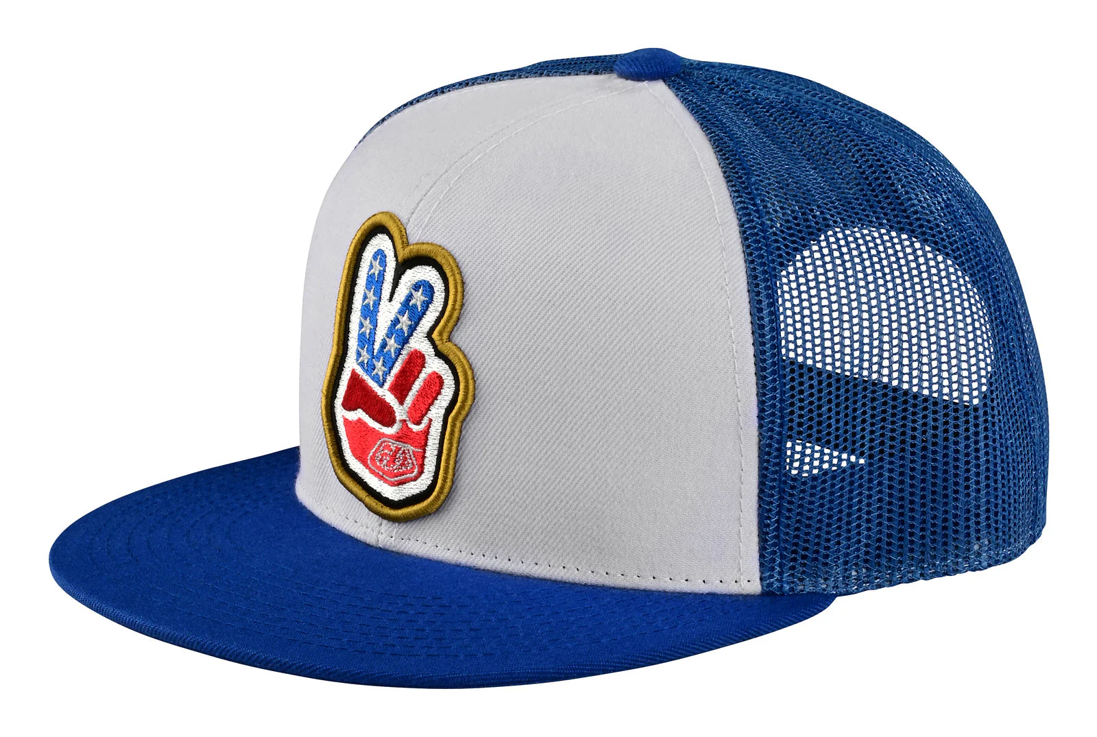 Troy Lee Designs Jockey Snapback Peace Out Azul/Crema