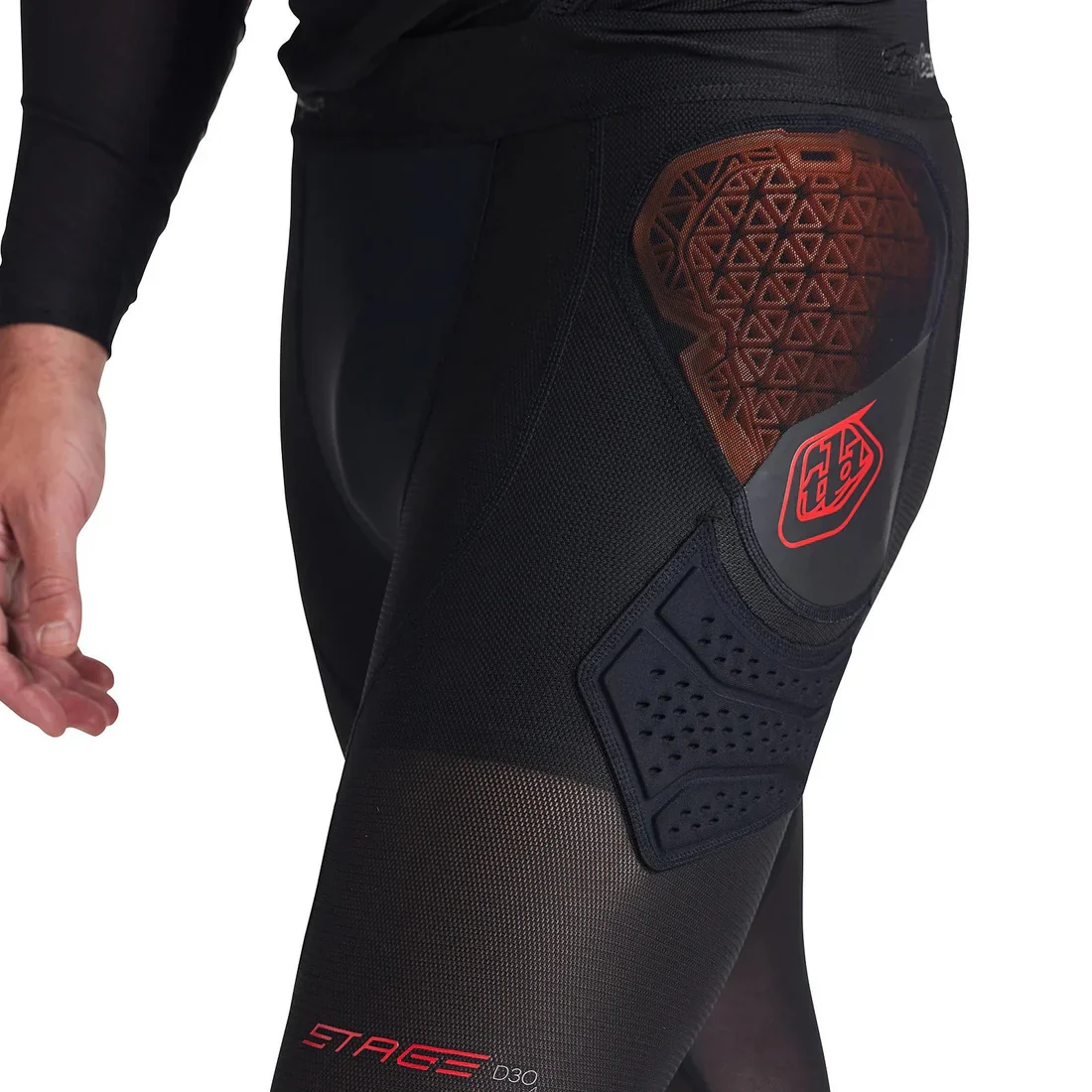 Troy Lee Designs Pantalón Protector Stage Ghost D30 Solid Black - Image 3
