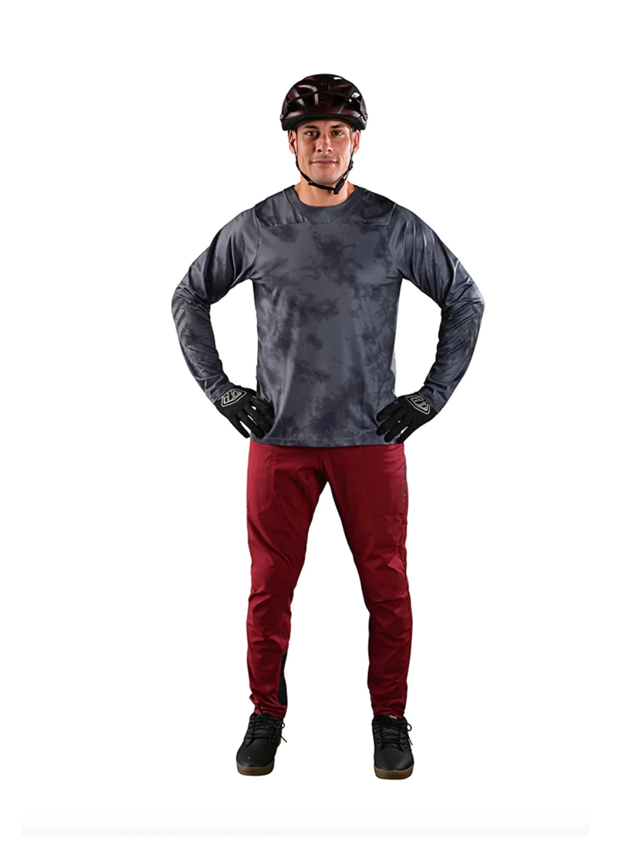 Troy Lee Designs Pantalones de Bicicleta Skyline Burdeo - Image 3