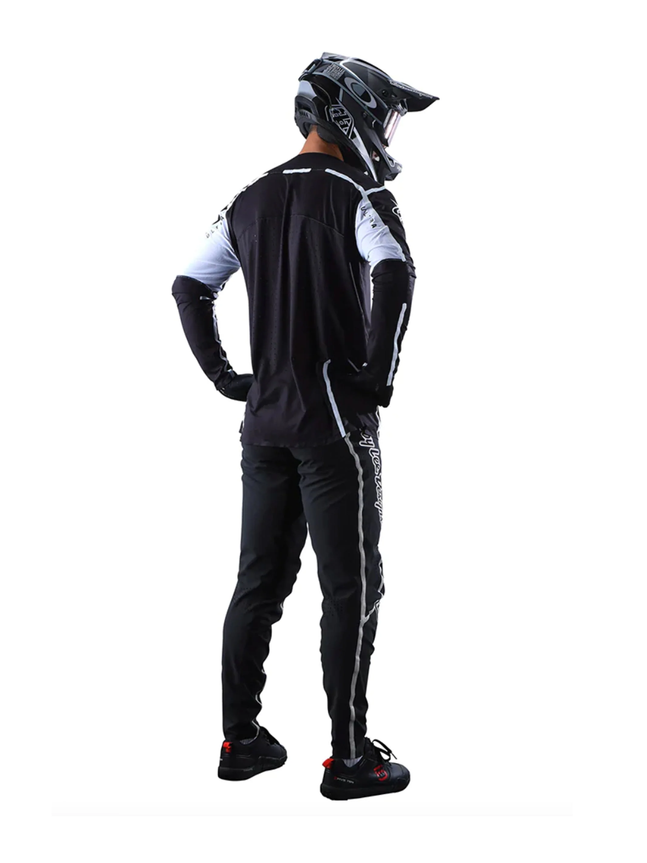 Troy Lee Designs Pantalones De Bicicleta Sprint Ultra Lines Negro / Blanco - Image 4