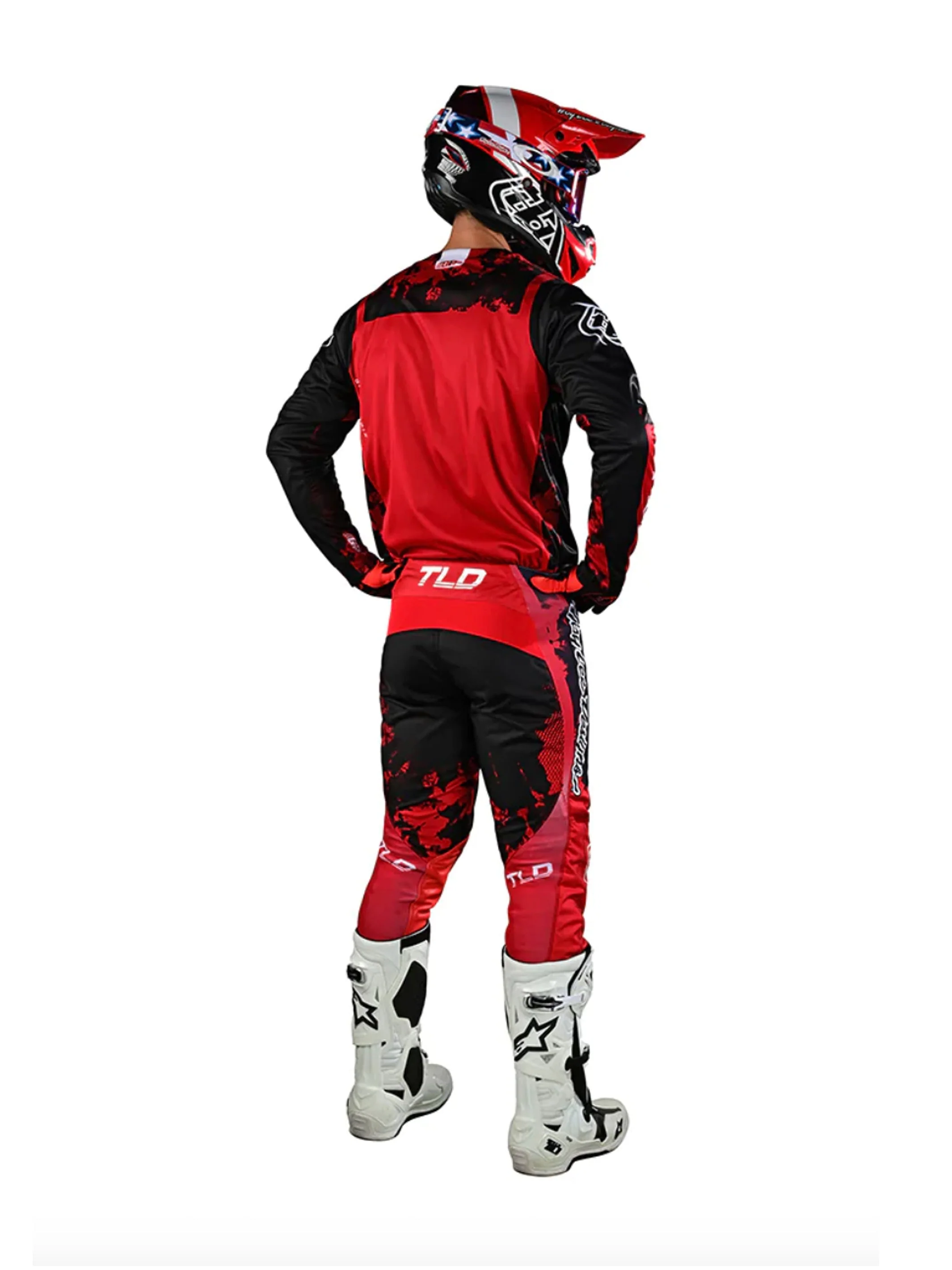 Troy Lee Designs Pantalones de Moto GP Astro Rojo / Negro - Image 4