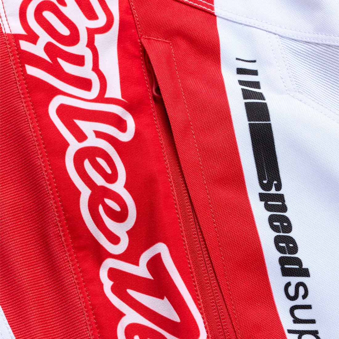 Troy Lee Designs Pantalones de Moto GP PRO Frames Blanco/Rojo - Image 3