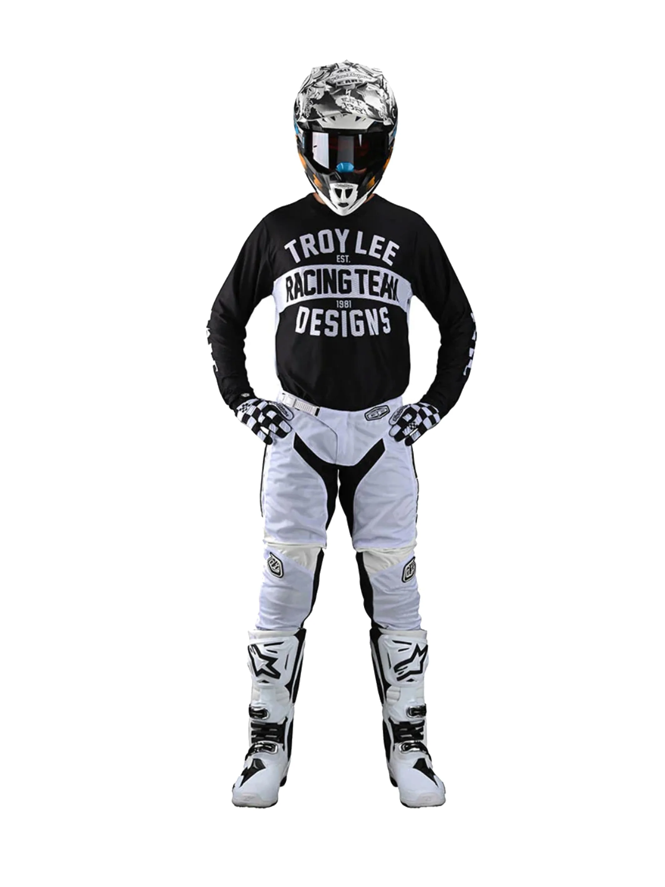 Troy Lee Designs Pantalones GP Air Mono Blanco - Image 3