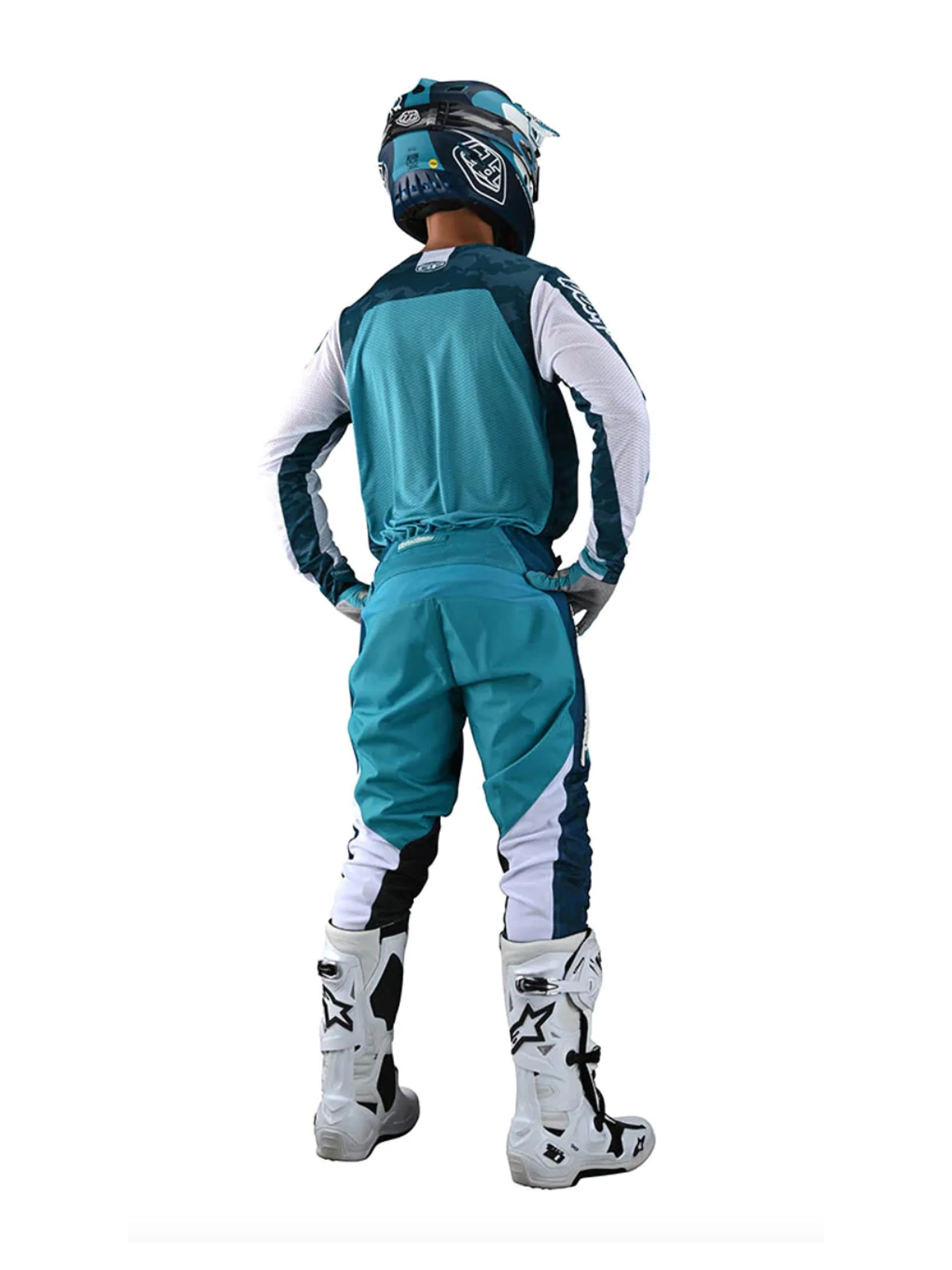Troy Lee Designs Pantalones GP Air Veloce Camo Azul - Image 4