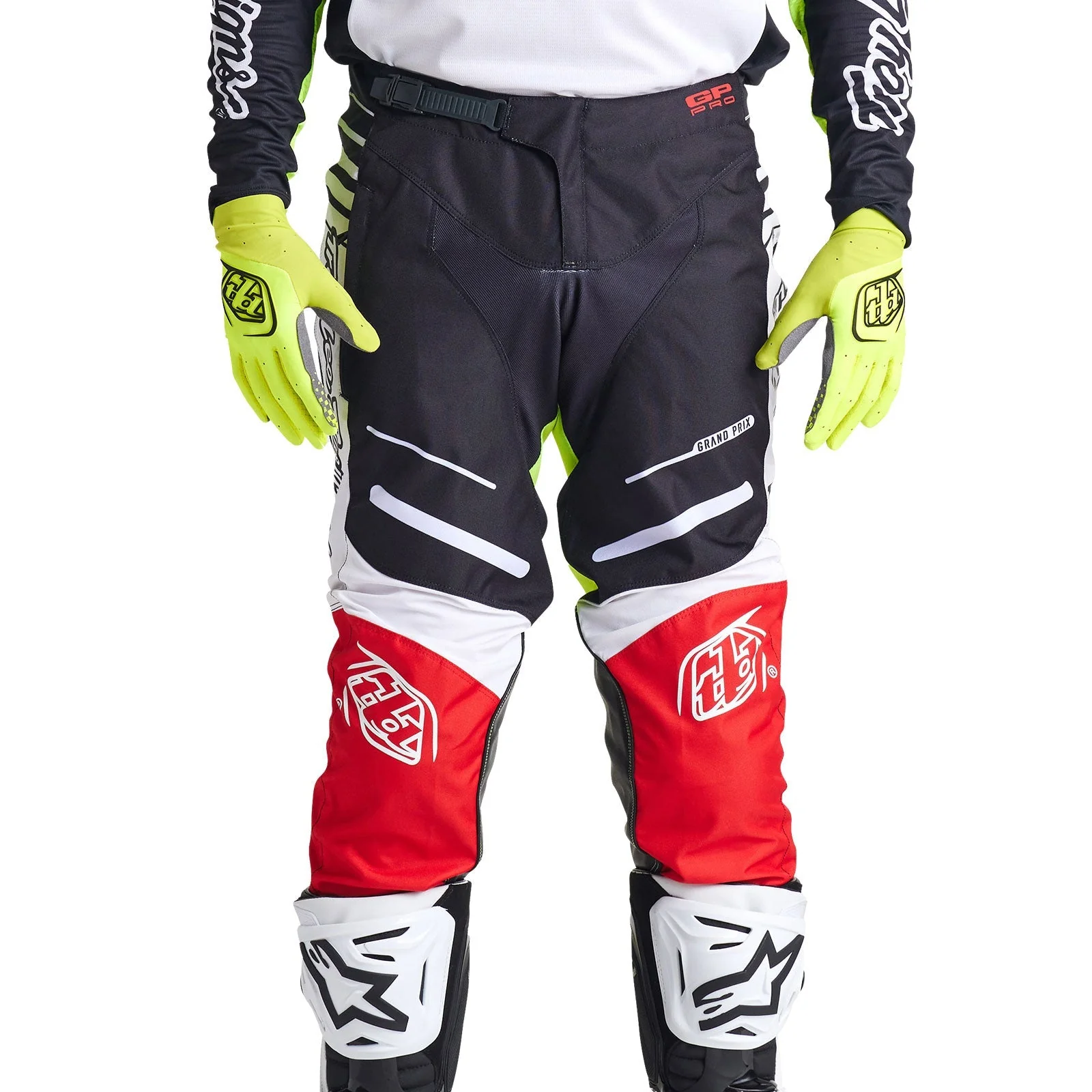 Troy Lee Designs Pantalones GP Blends Blanco/Rojo - Image 13