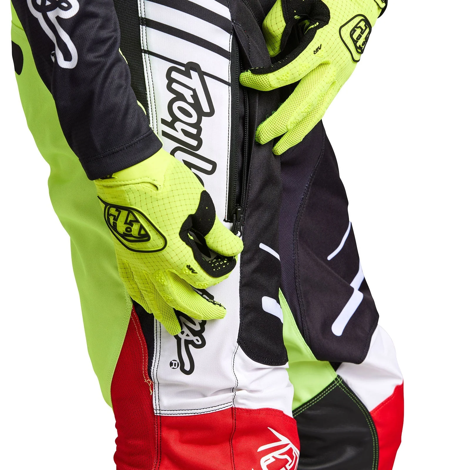 Troy Lee Designs Pantalones GP Blends Blanco/Rojo - Image 9