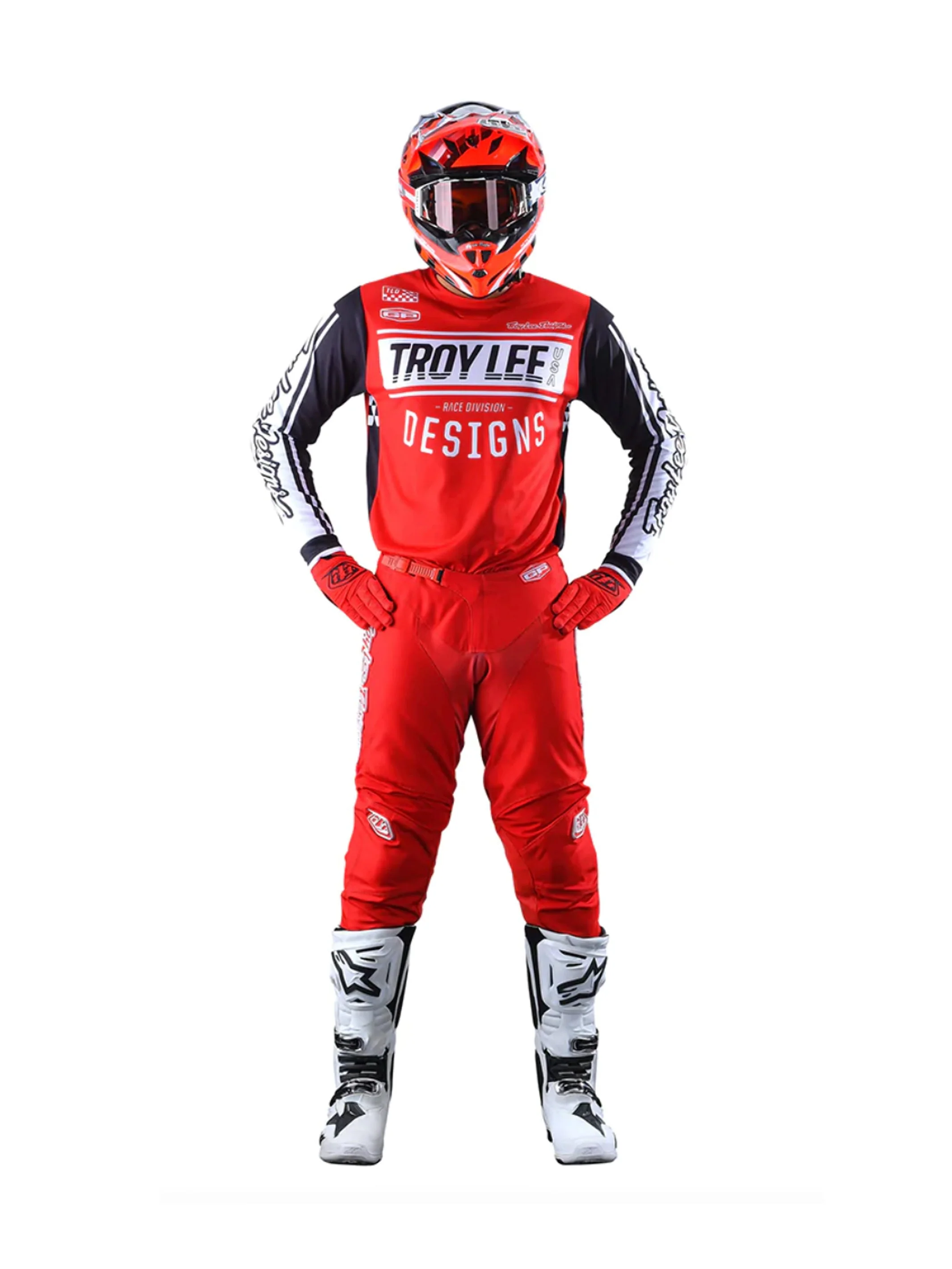 Troy Lee Designs Pantalones GP Mono Rojo - Image 3