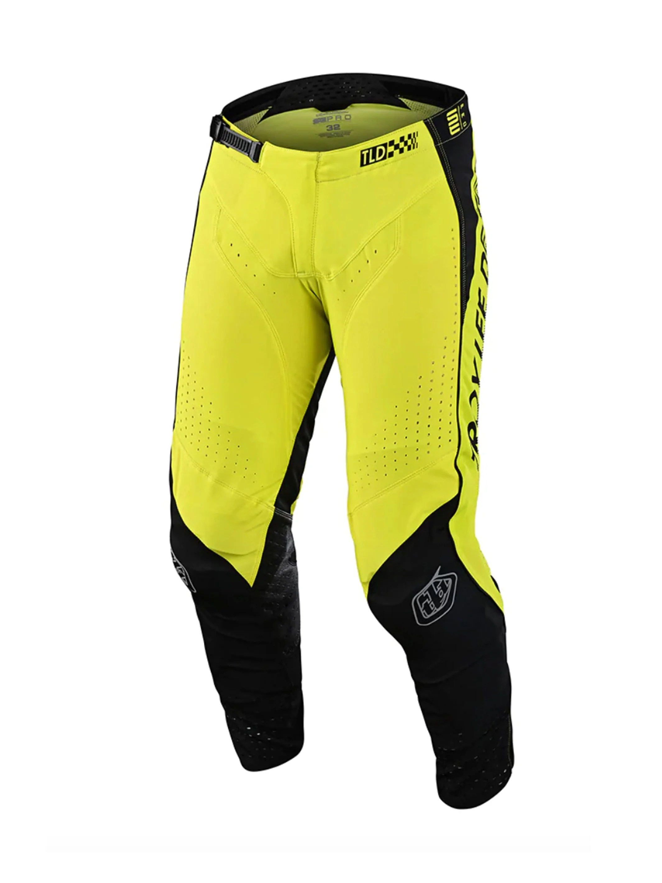 Troy Lee Designs Pantalones SE Pro Drop In Negro / Amarillo