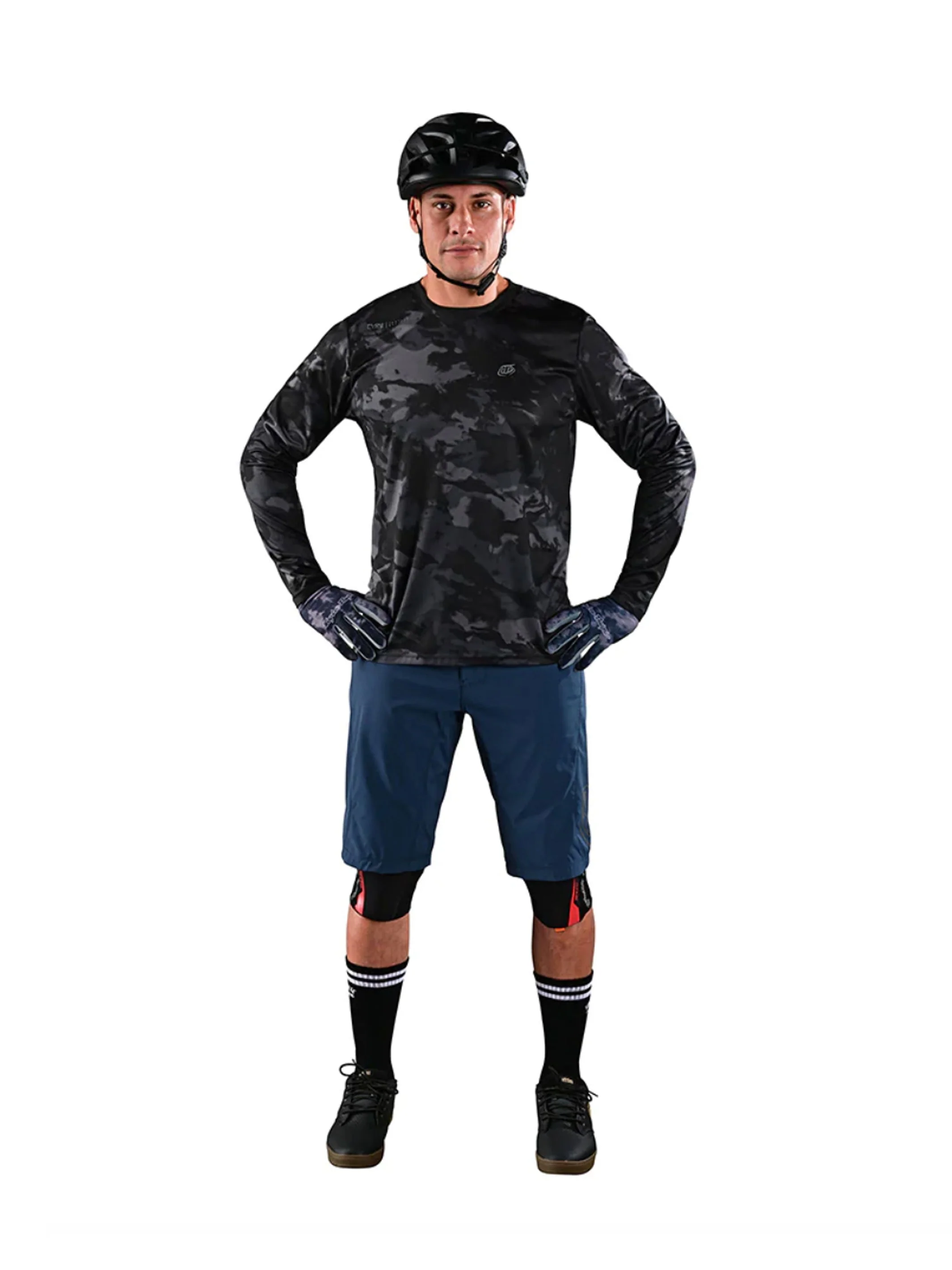 Troy Lee Designs Polera de bicicleta Flowline LS Covert Negra - Image 3