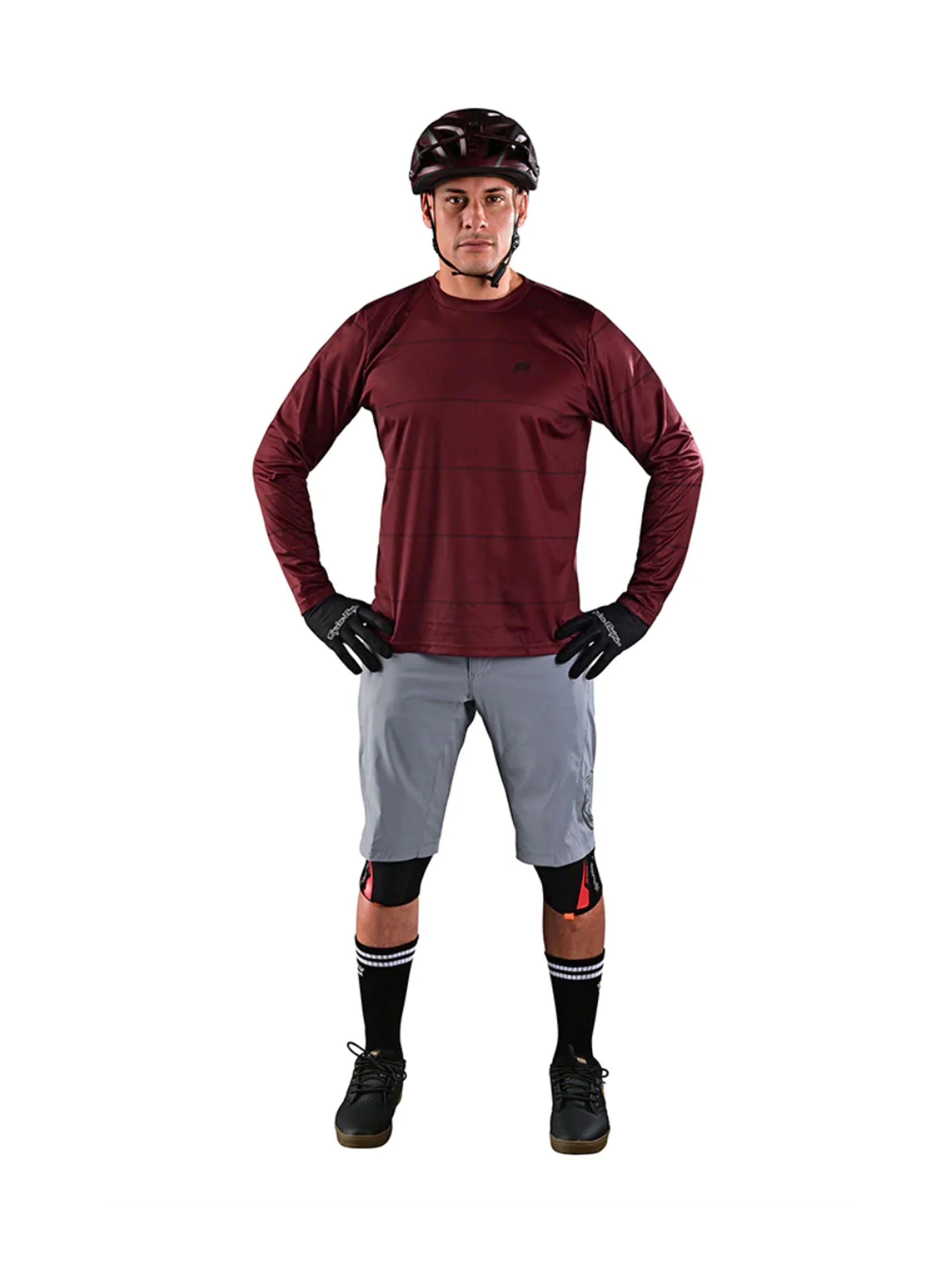 Troy Lee Designs Polera De Bicicleta Flowline LS Revert Burdeo - Image 3