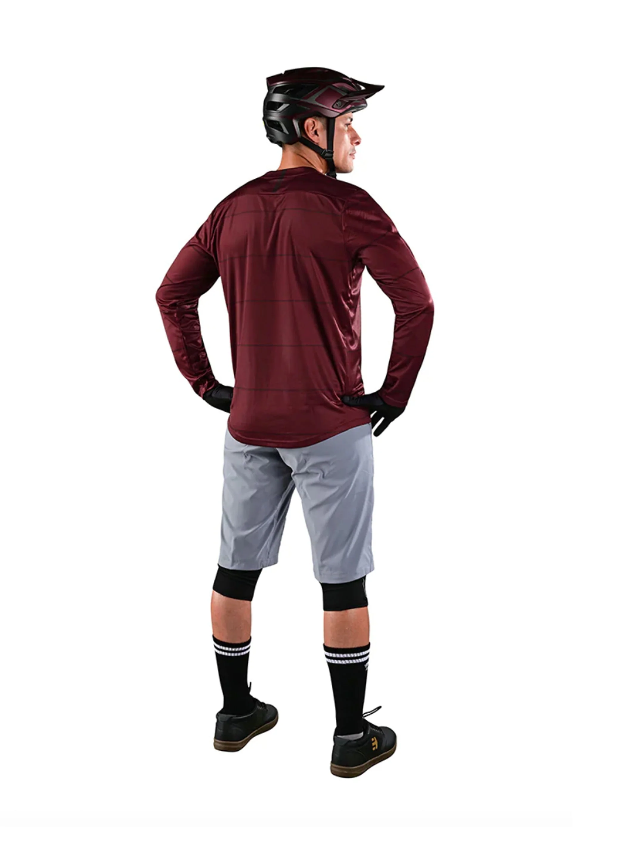 Troy Lee Designs Polera De Bicicleta Flowline LS Revert Burdeo - Image 4