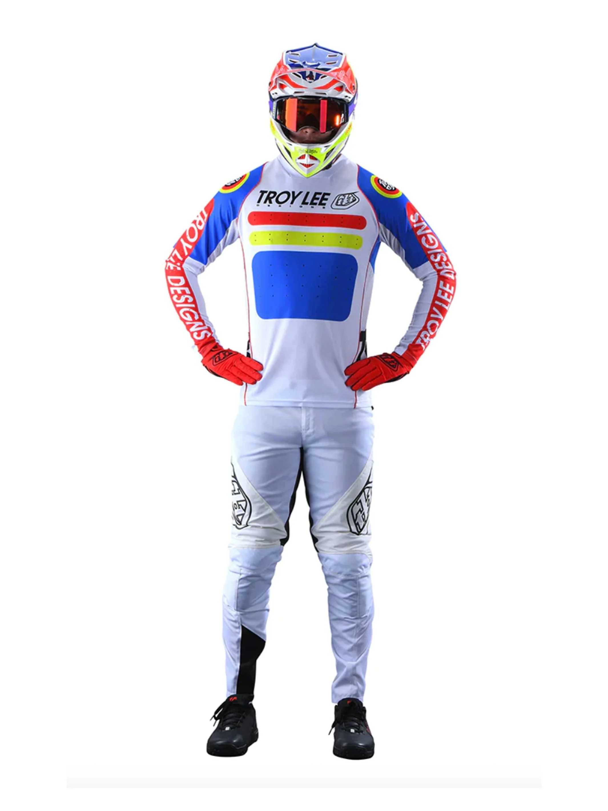 Troy Lee Designs Polera De Bicicleta Sprint Drop In Blanca - Image 3