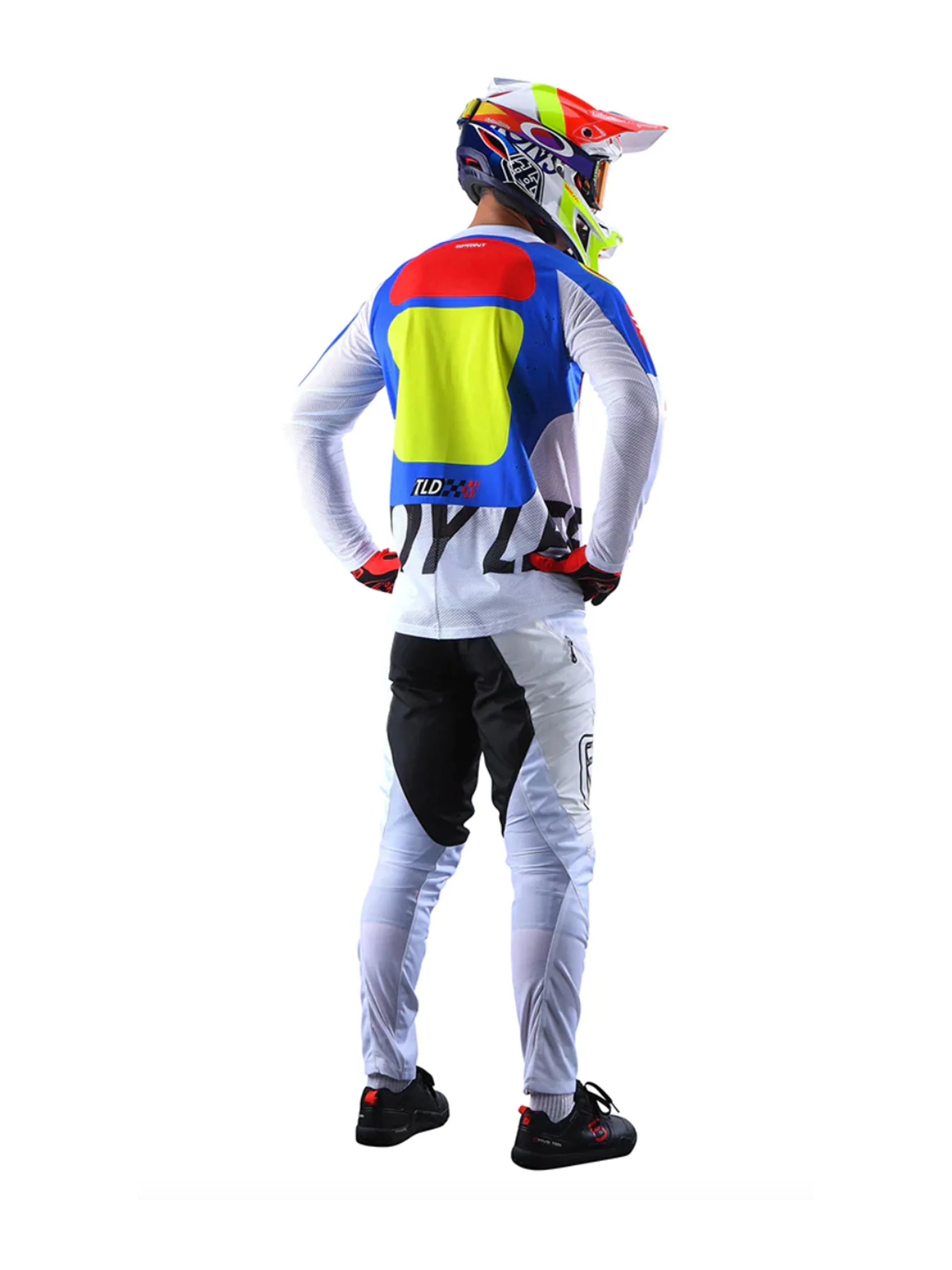 Troy Lee Designs Polera De Bicicleta Sprint Drop In Blanca - Image 4