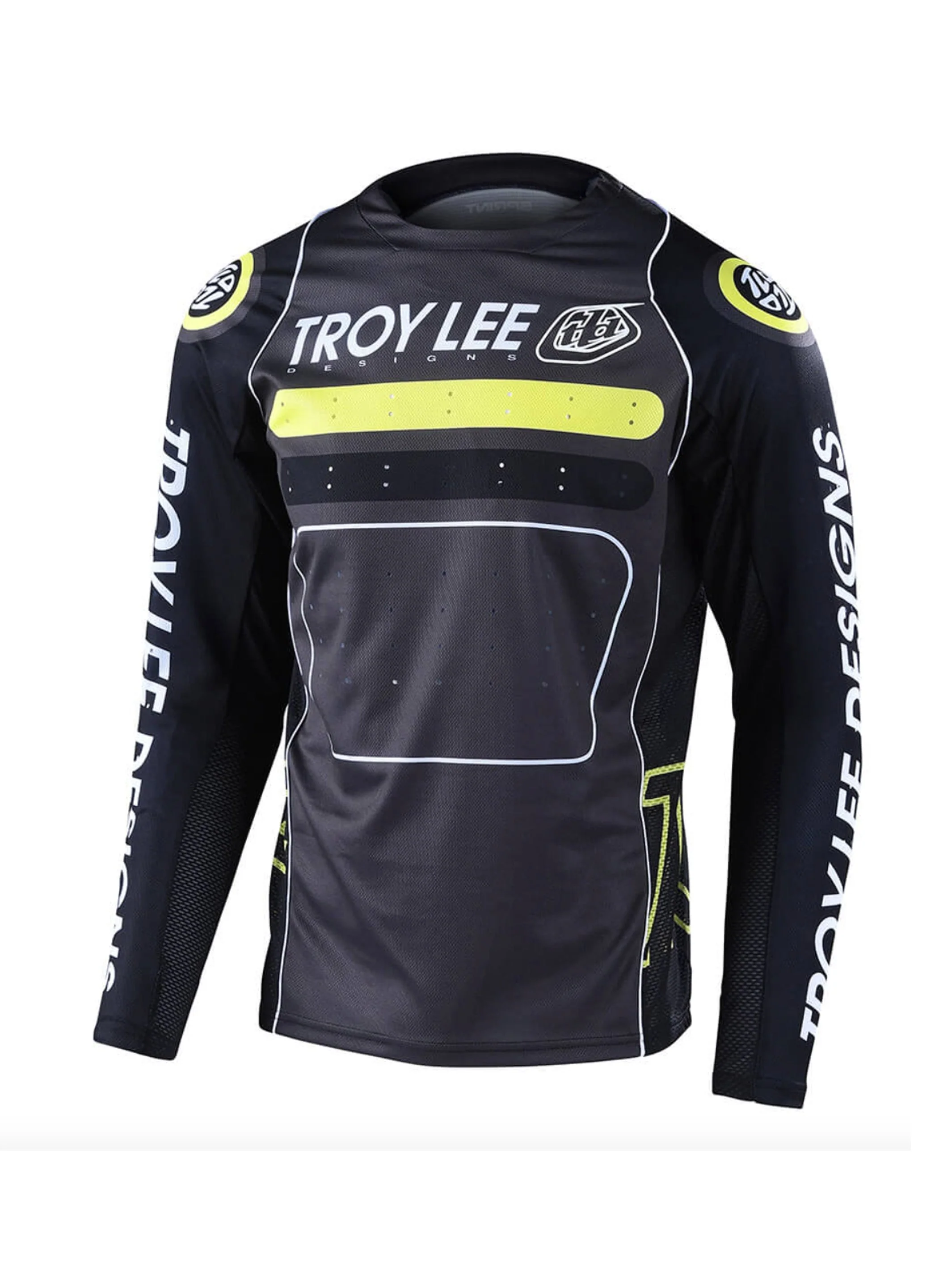 Troy Lee Designs Polera De Bicicleta Sprint Drop In Negra Verde