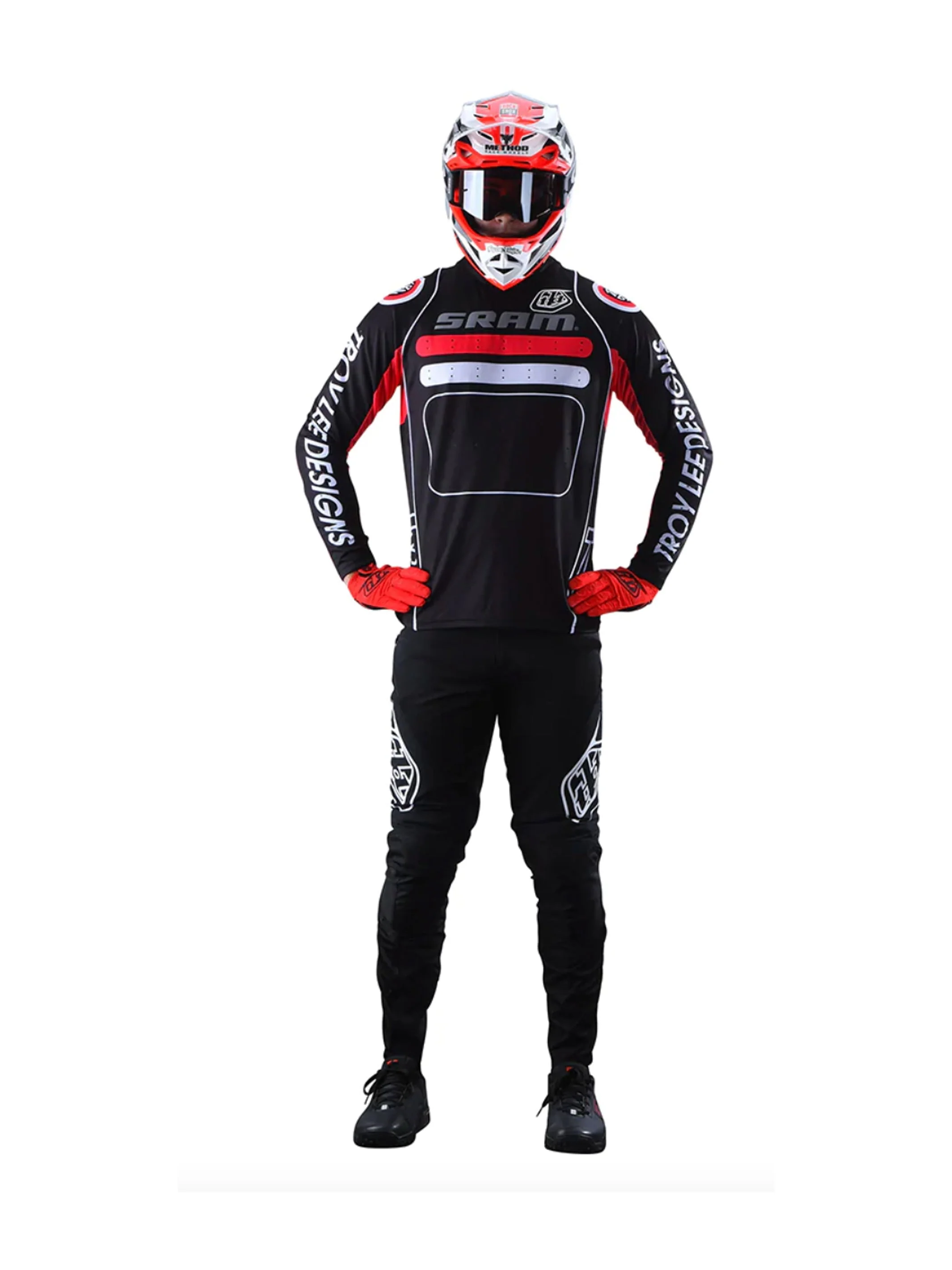 Troy Lee Designs Polera De Bicicleta Sprint Drop In Sram Negra - Image 3