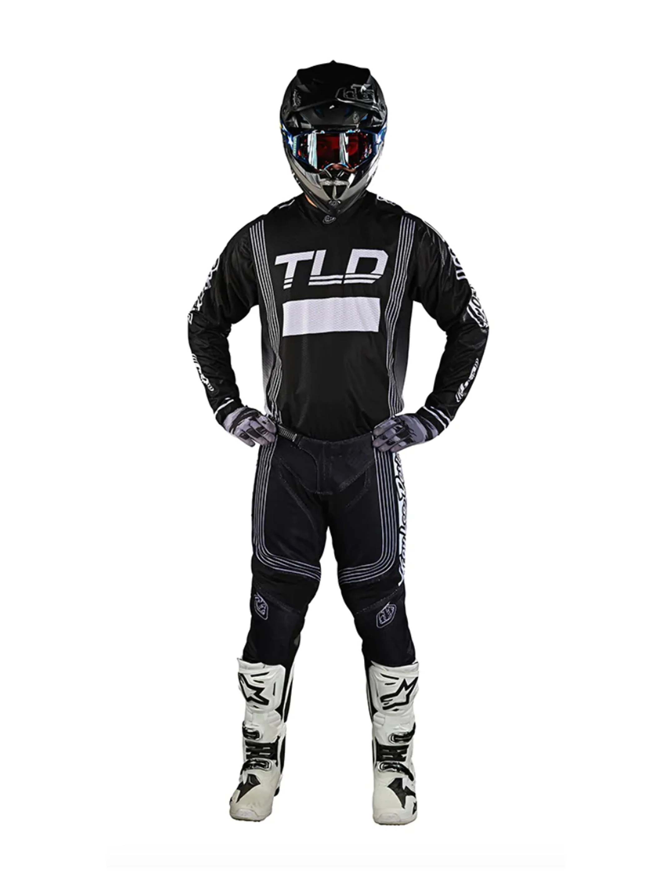 Troy Lee Designs Polera de Moto GP Air Rhythm Negra - Image 3