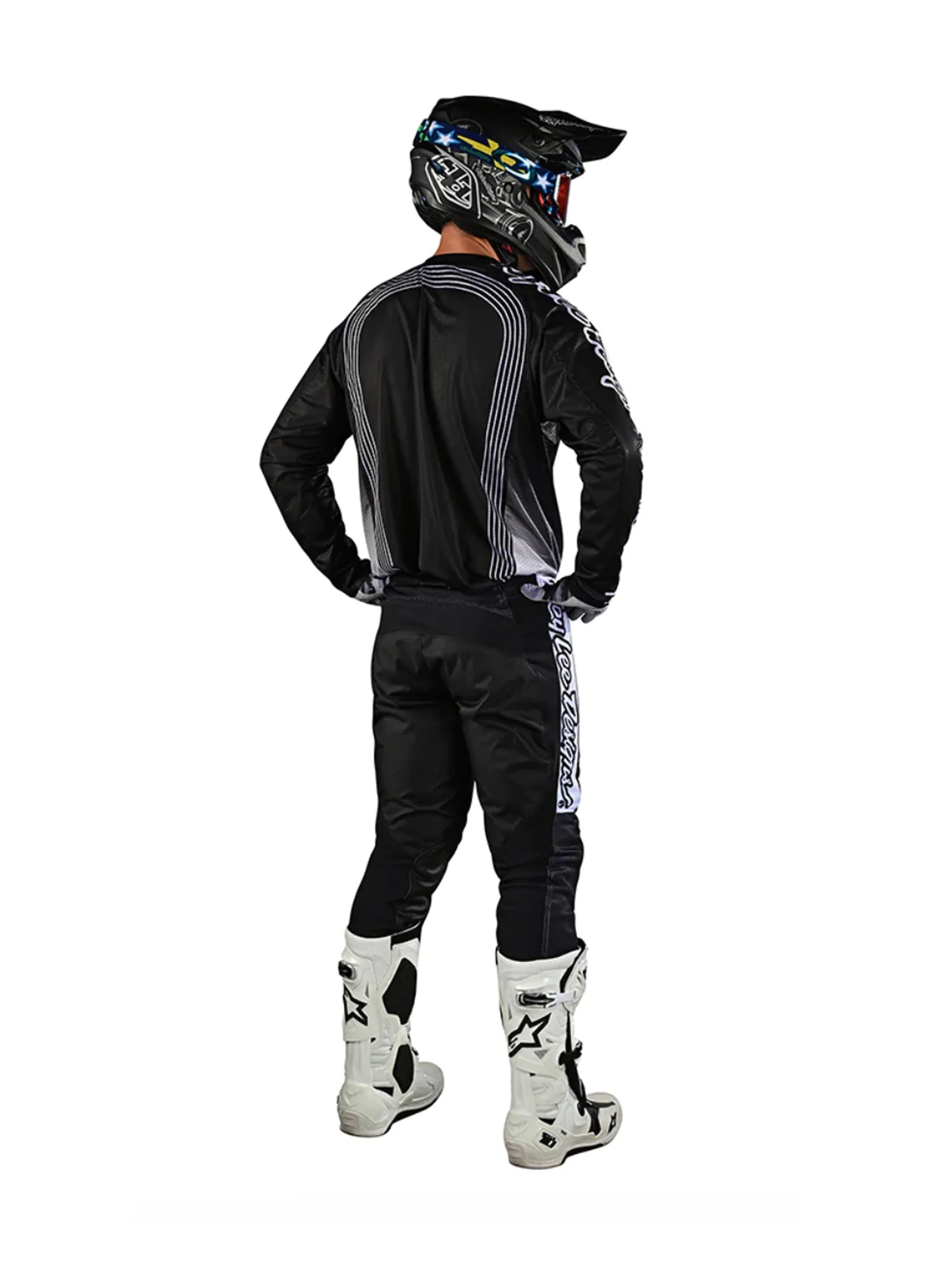 Troy Lee Designs Polera de Moto GP Air Rhythm Negra - Image 4