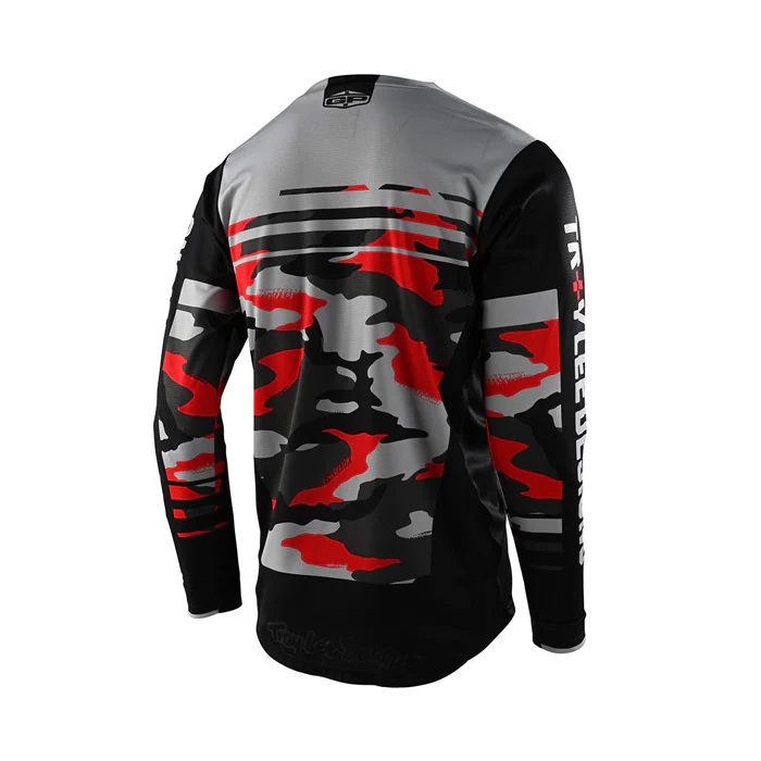 Troy Lee Designs Polera de Moto Gp Formula Negro/Rojo - Image 2