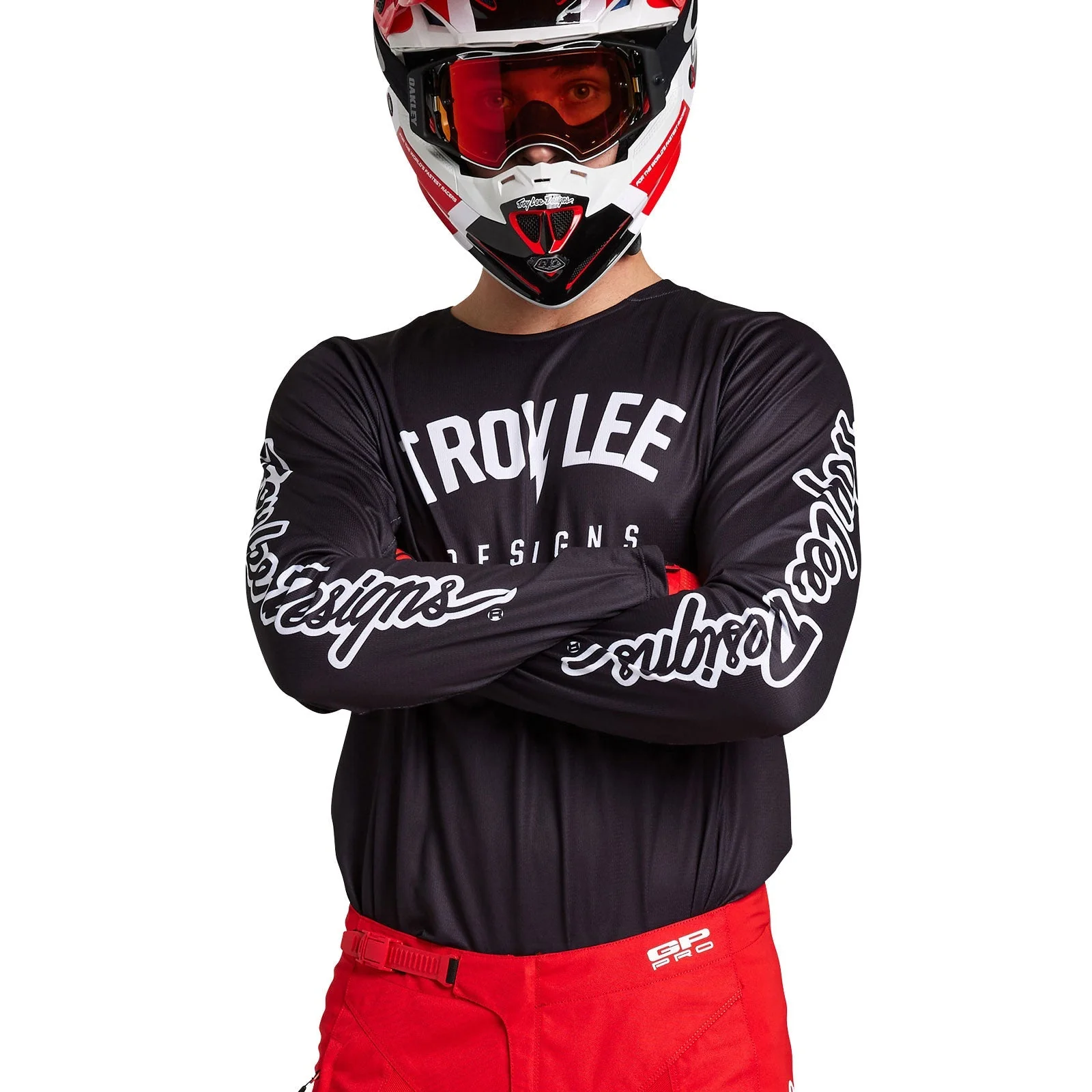 Troy Lee Designs Polera de Moto GP Pro Boltz Negro - Image 5