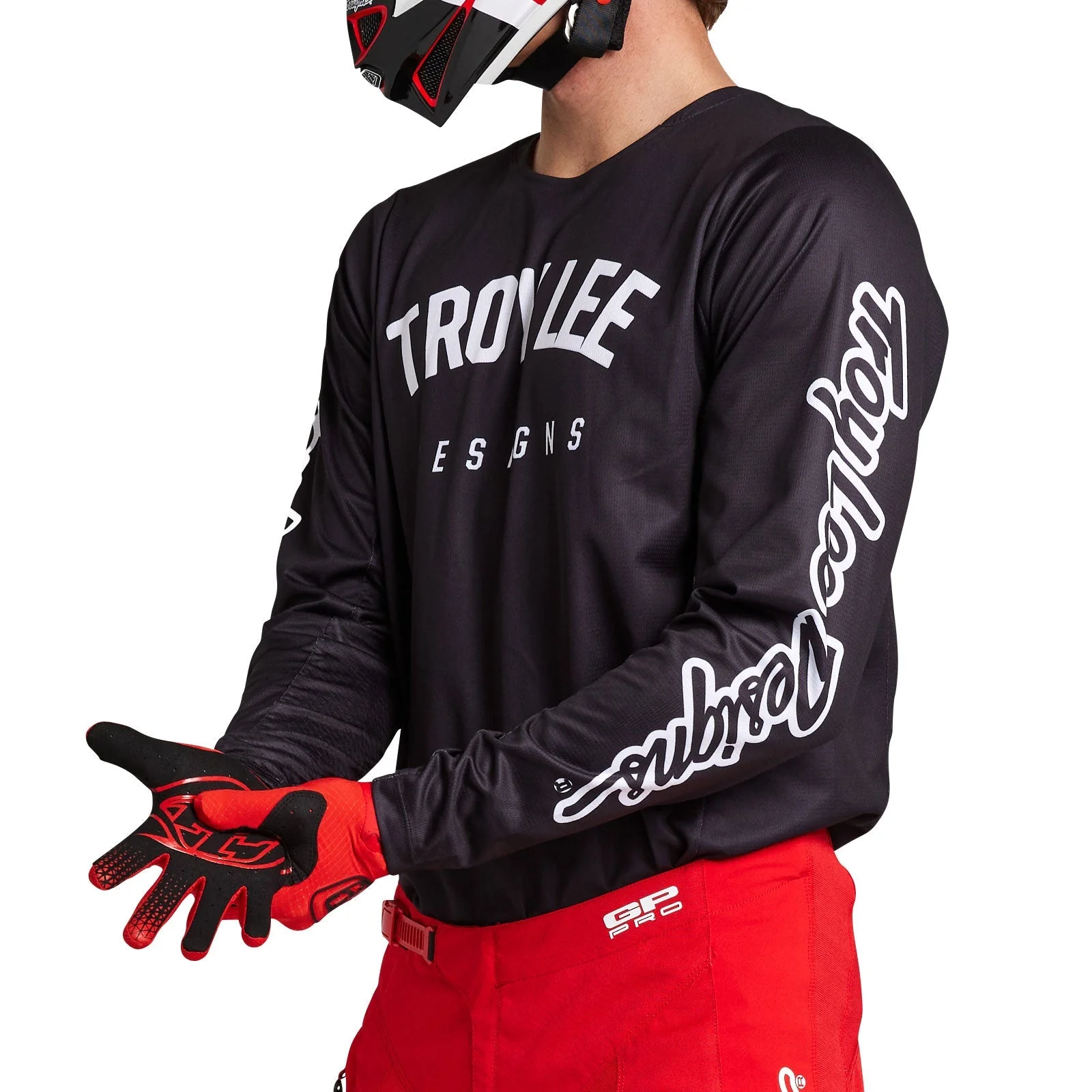Troy Lee Designs Polera de Moto GP Pro Boltz Negro - Image 6