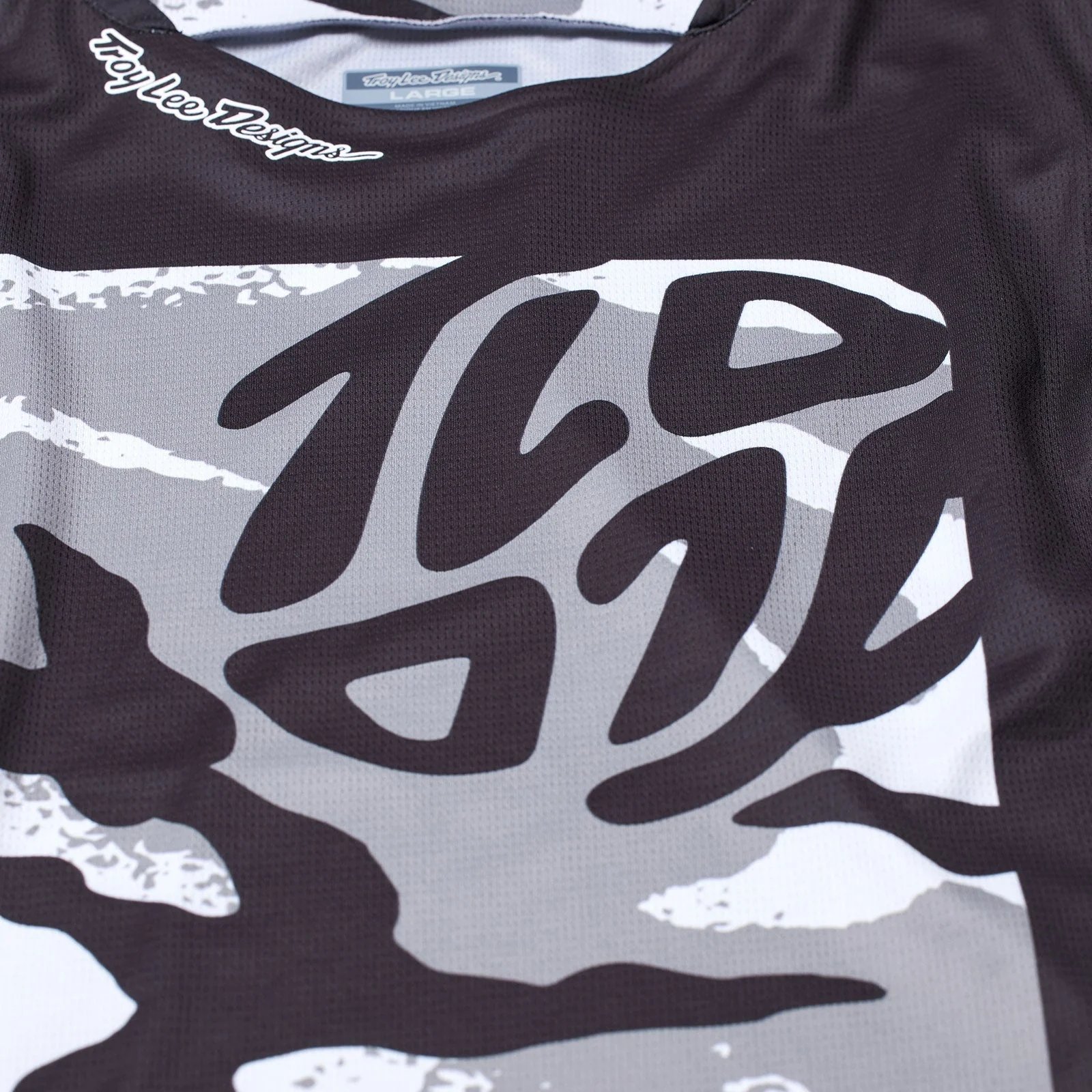 Troy Lee Designs Polera de Moto GP Pro Boxed Negro/Blanco - Image 2