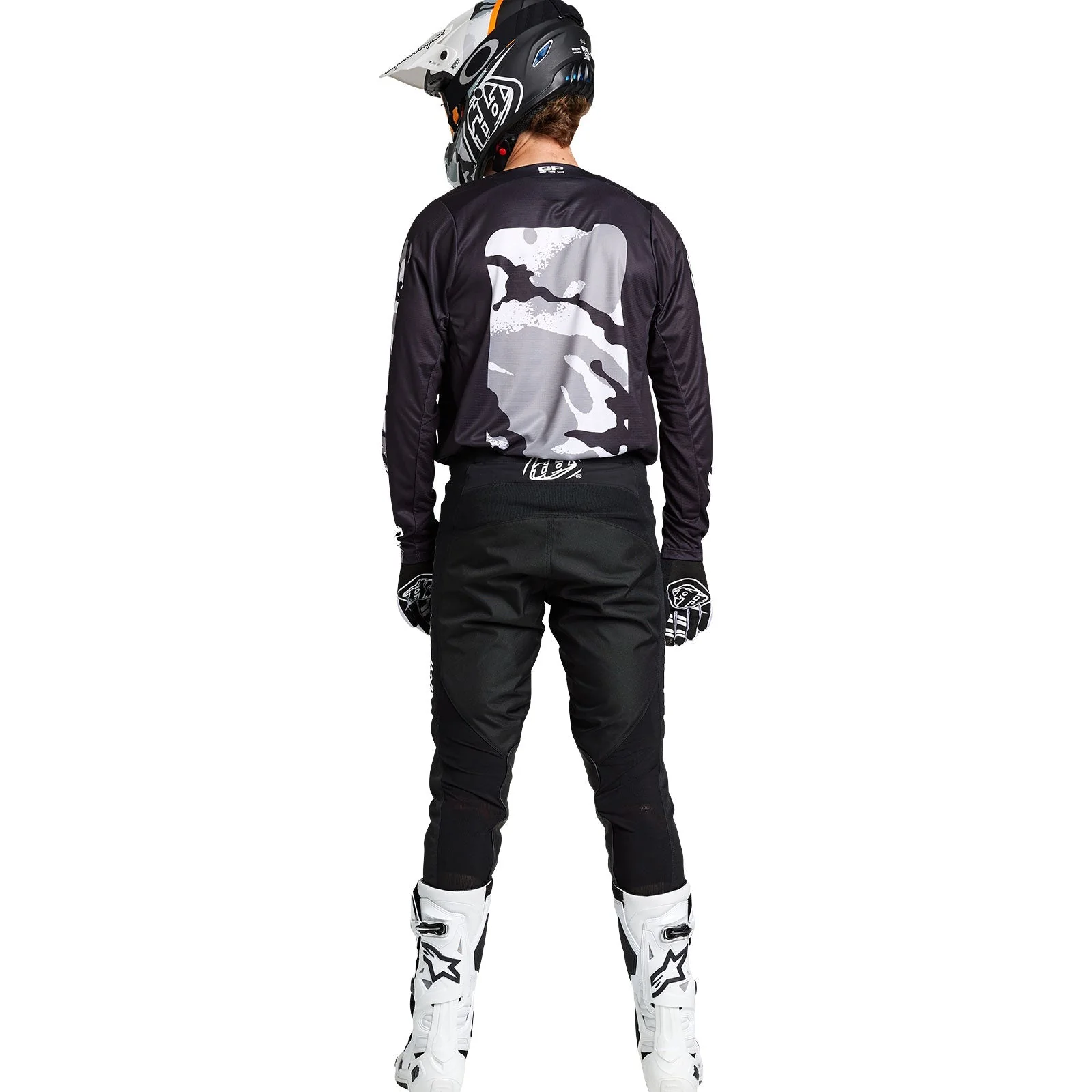 Troy Lee Designs Polera de Moto GP Pro Boxed Negro/Blanco - Image 7