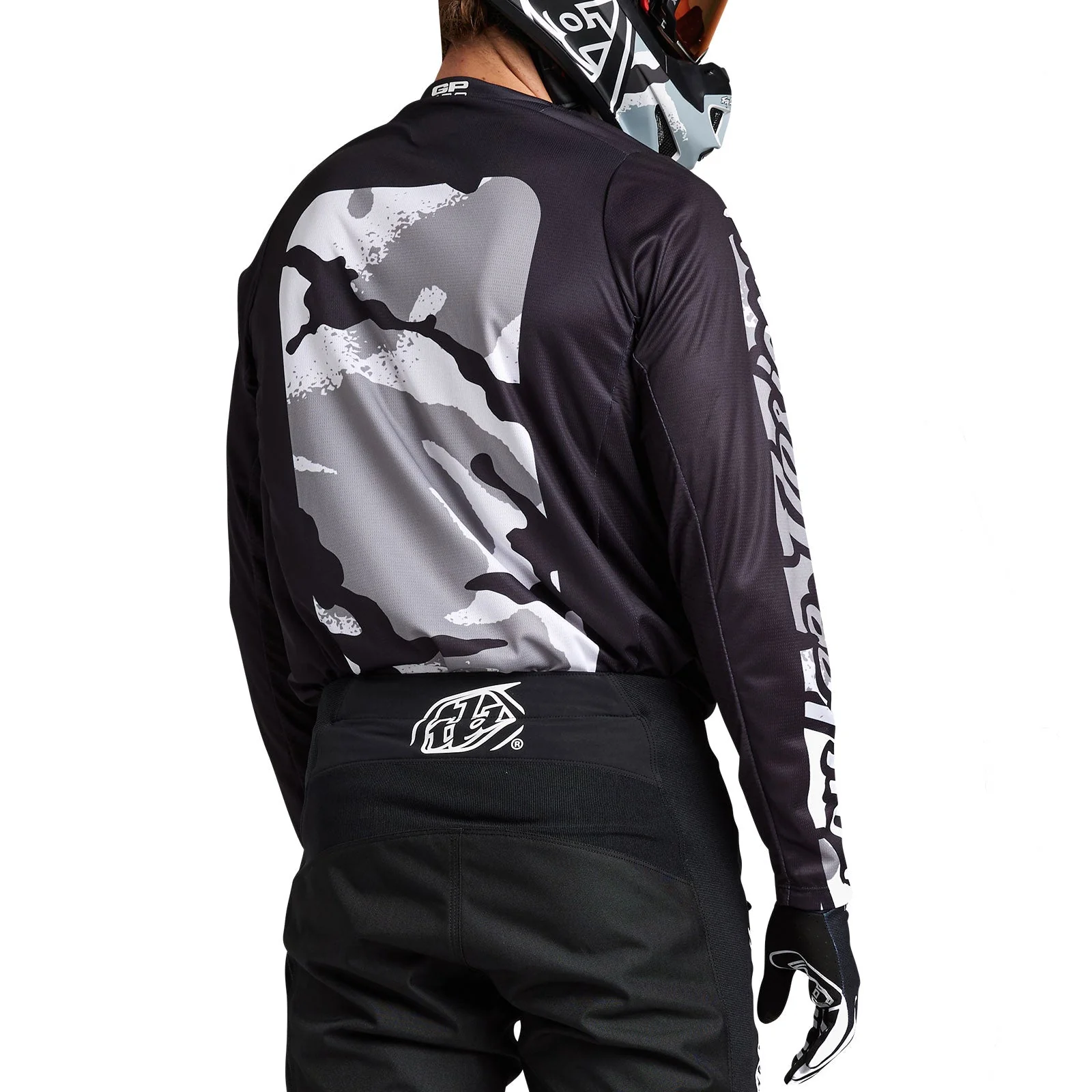 Troy Lee Designs Polera de Moto GP Pro Boxed Negro/Blanco - Image 8