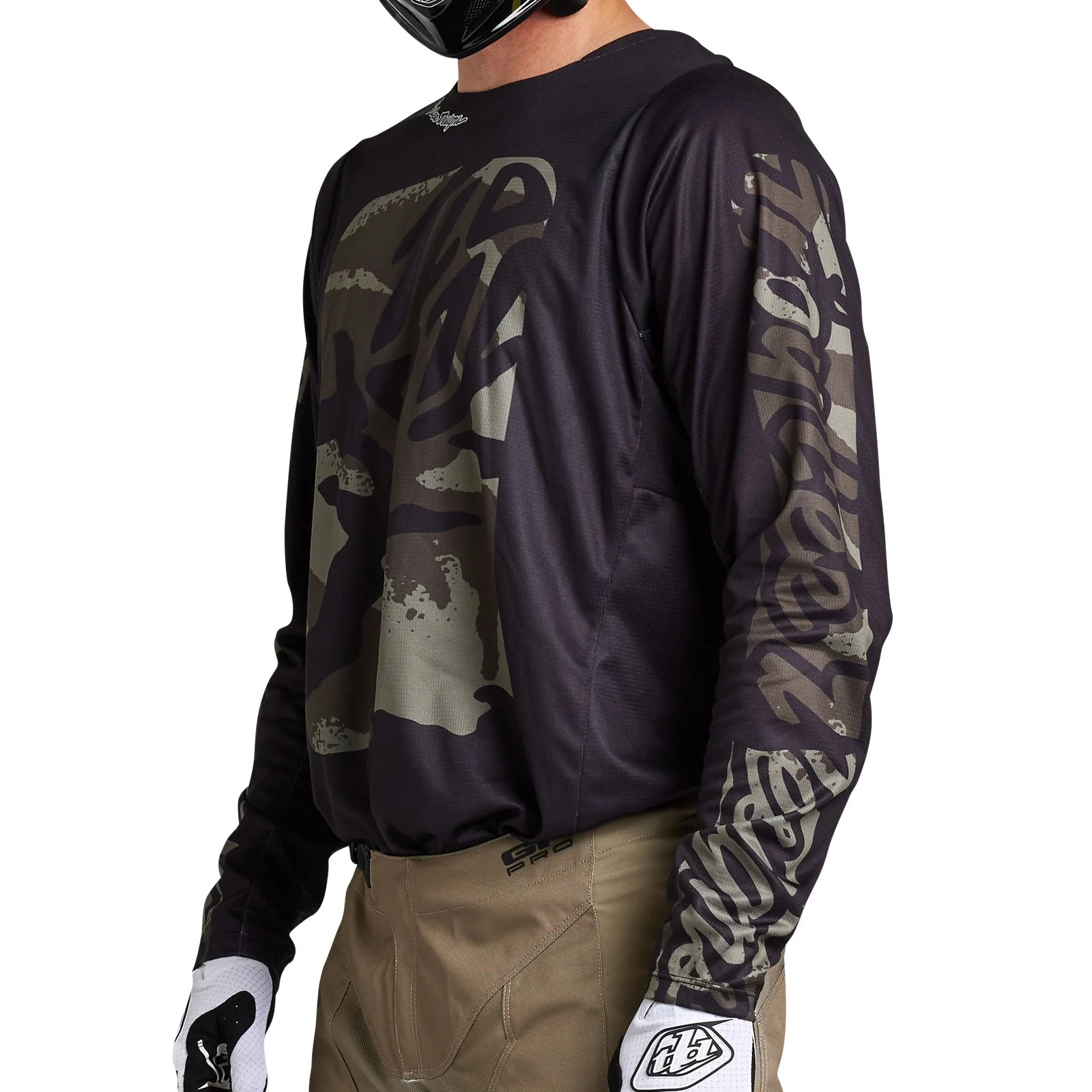 Troy Lee Designs Polera de Moto GP Pro Boxed Negro/Oliva - Image 7