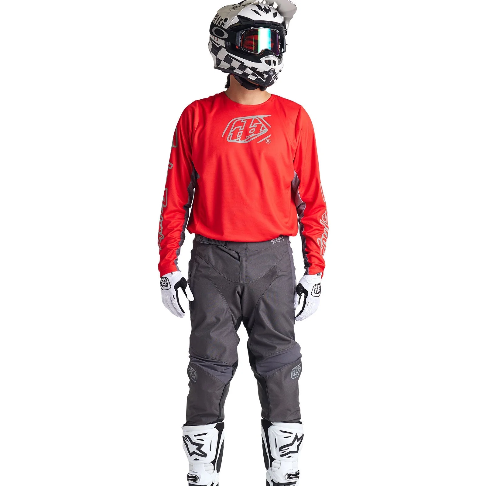 Troy Lee Designs Polera de Moto GP Pro Icon Rojo/Gris - Image 3