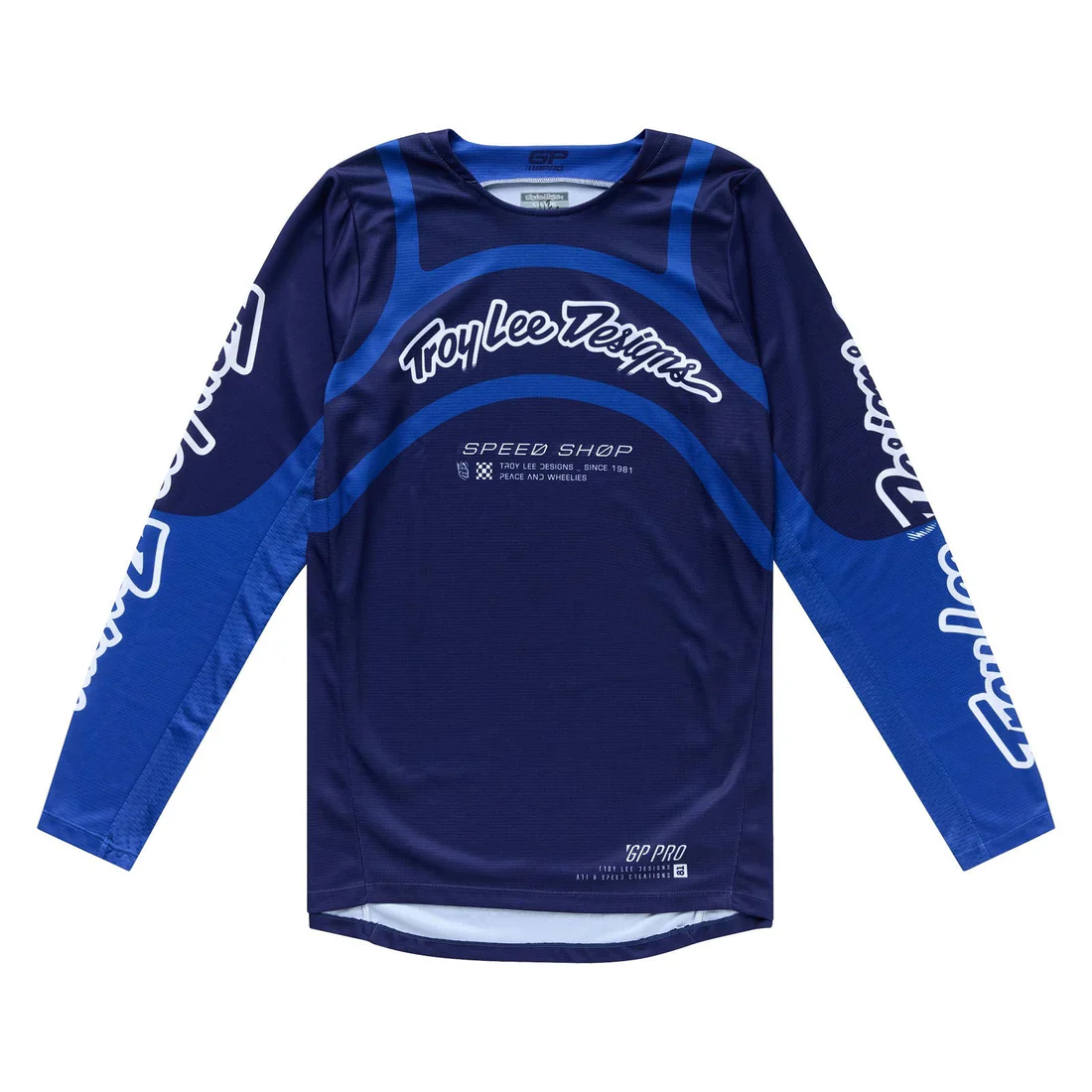 Troy Lee Designs Polera de Moto GP Pro Swerve Azul Marino / Azul