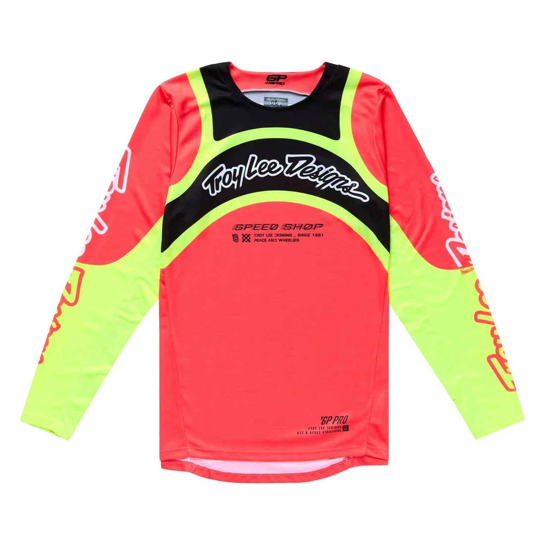 Troy Lee Designs Polera de Moto GP Pro Swerve Rojo/Amarillo
