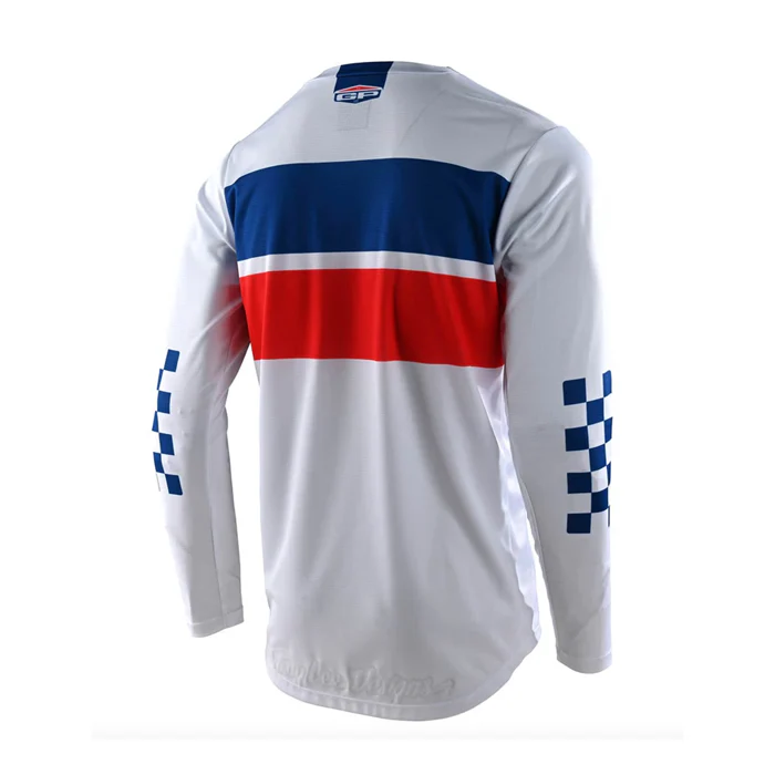 Troy Lee Designs Polera de Moto Gp Stripe Blanco - Image 2