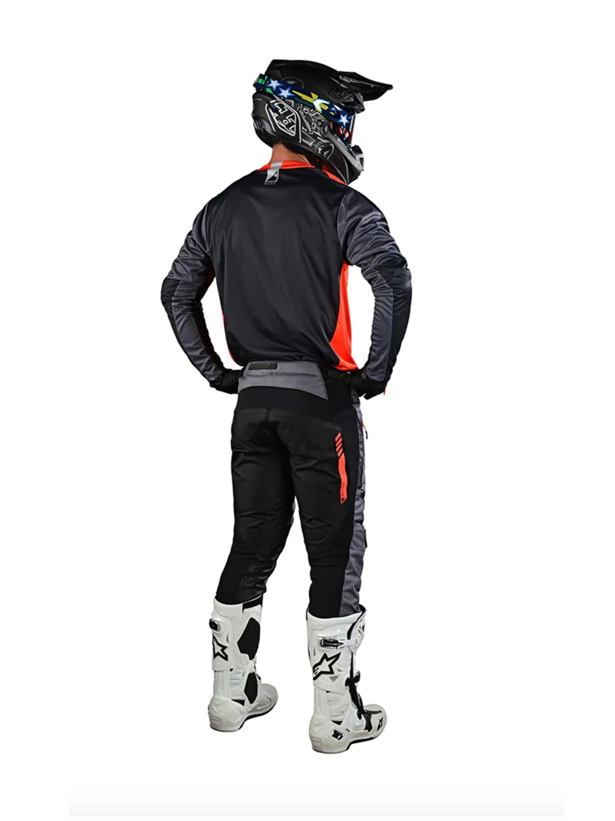 Troy Lee Designs Polera de Moto Scout Gp Recon Naranjo / Gris - Image 4
