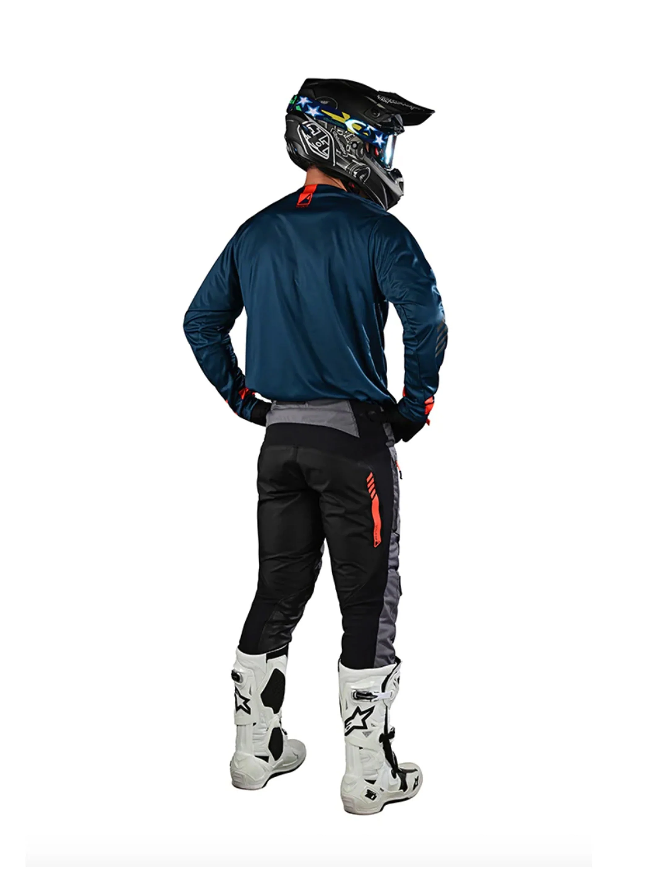 Troy Lee Designs Polera de Moto Scout Gp Ride On Azul - Image 4