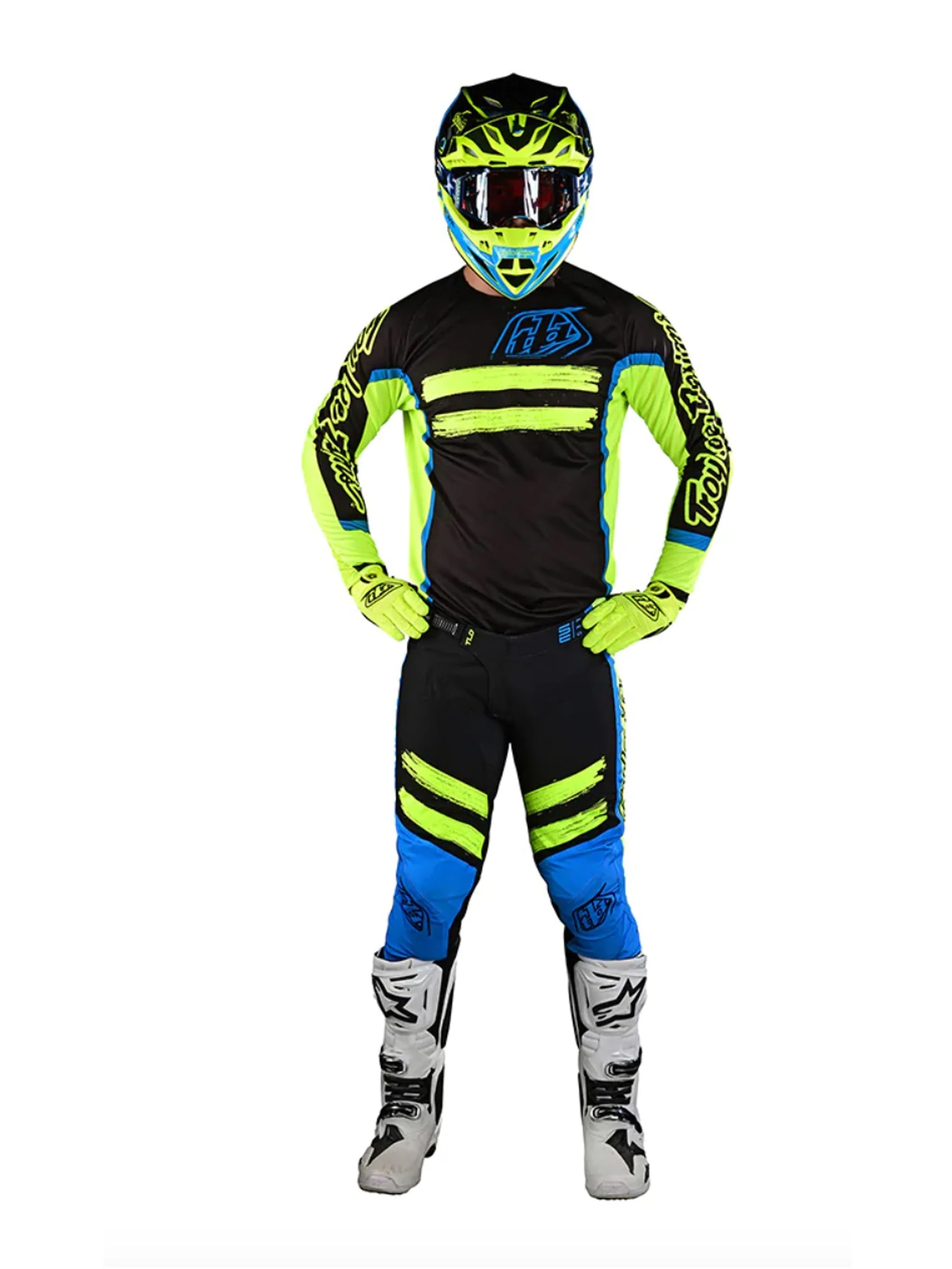 Troy Lee Designs Polera de Moto Se Pro Marker Negro / Amarillo - Image 3