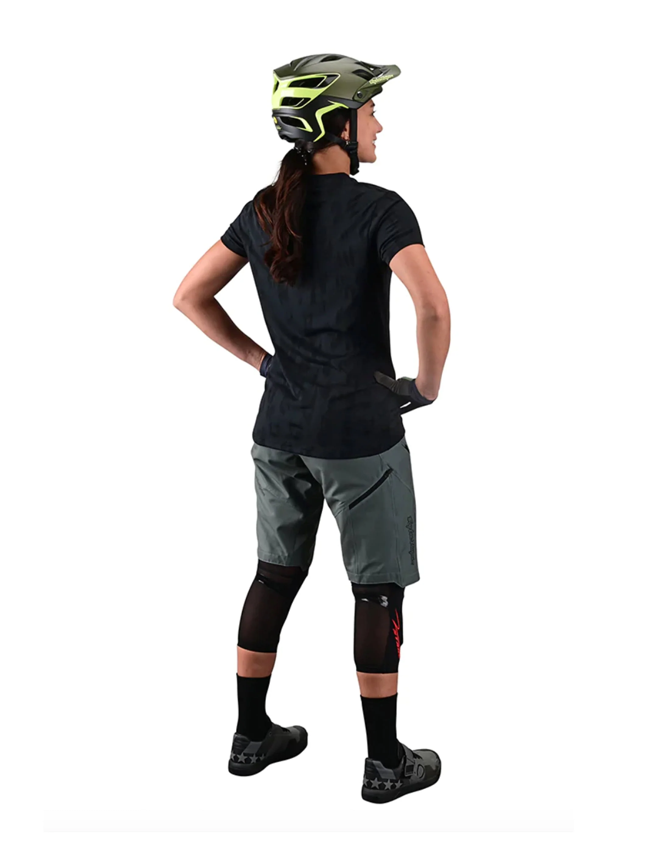Troy Lee Designs Polera De Mujer Lilium SS Jacquard Negra - Image 4
