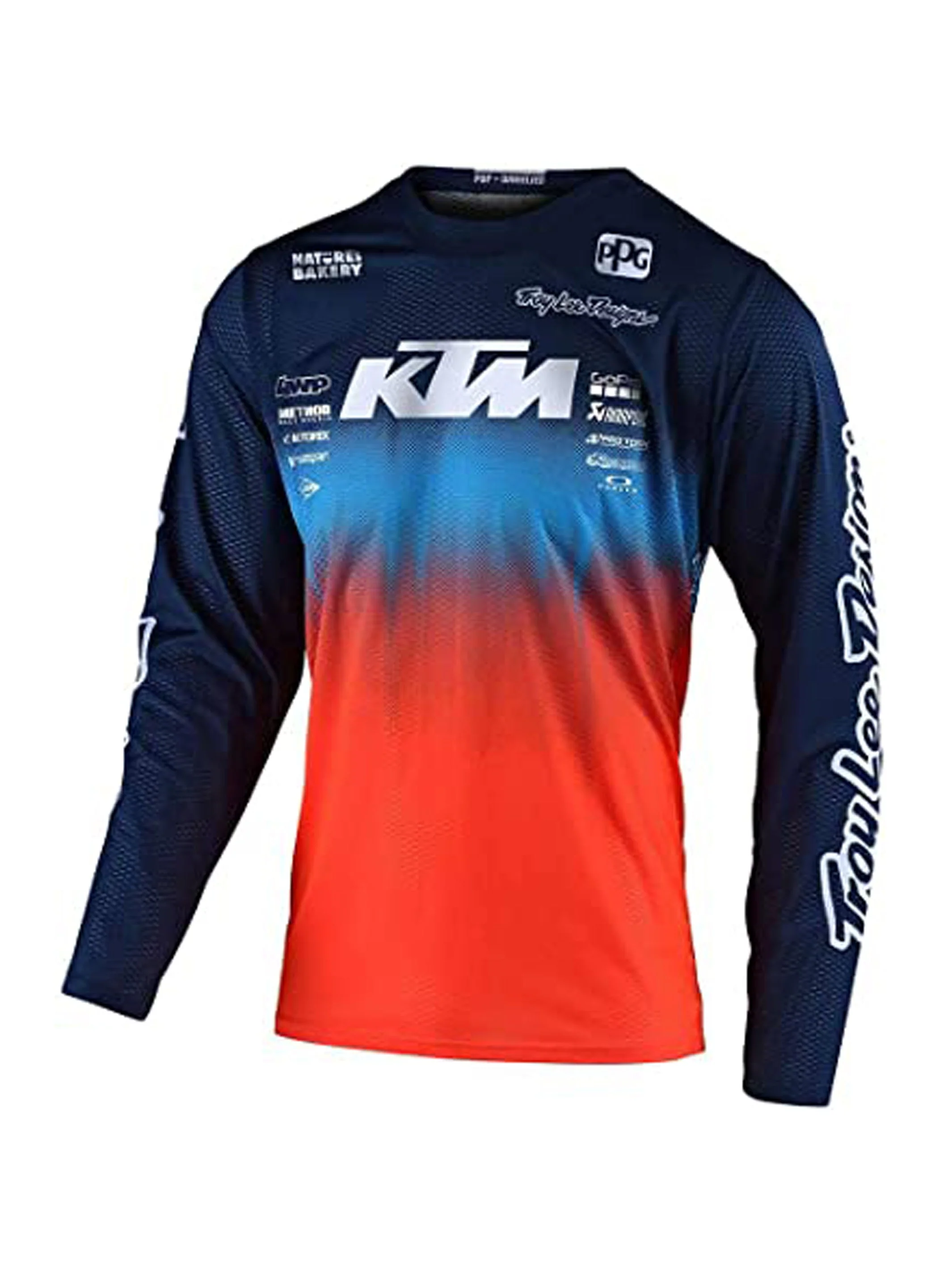 Troy Lee Designs Polera De Niño GP Staind Team Azul Oscuro / Naranjo