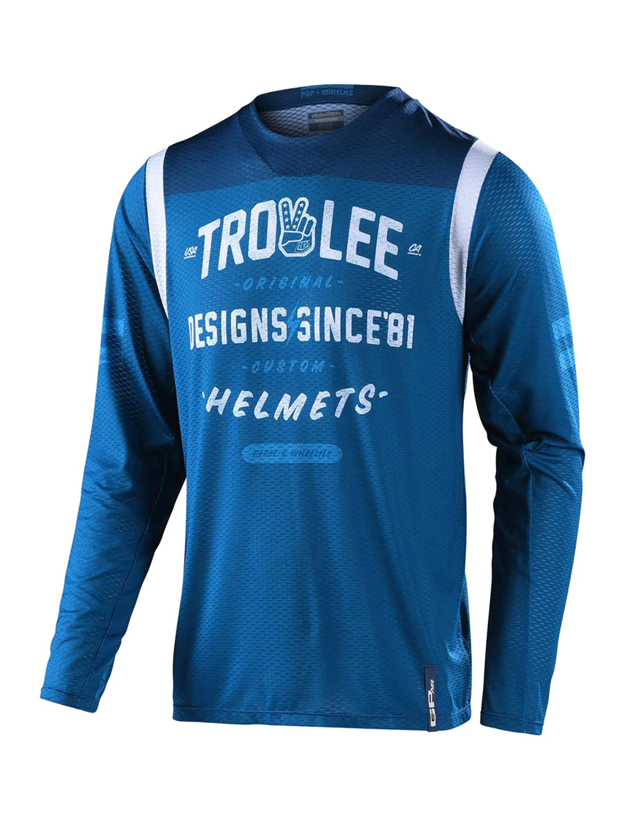 Troy Lee Designs Polera Gp Air Roll Out Slate Azul
