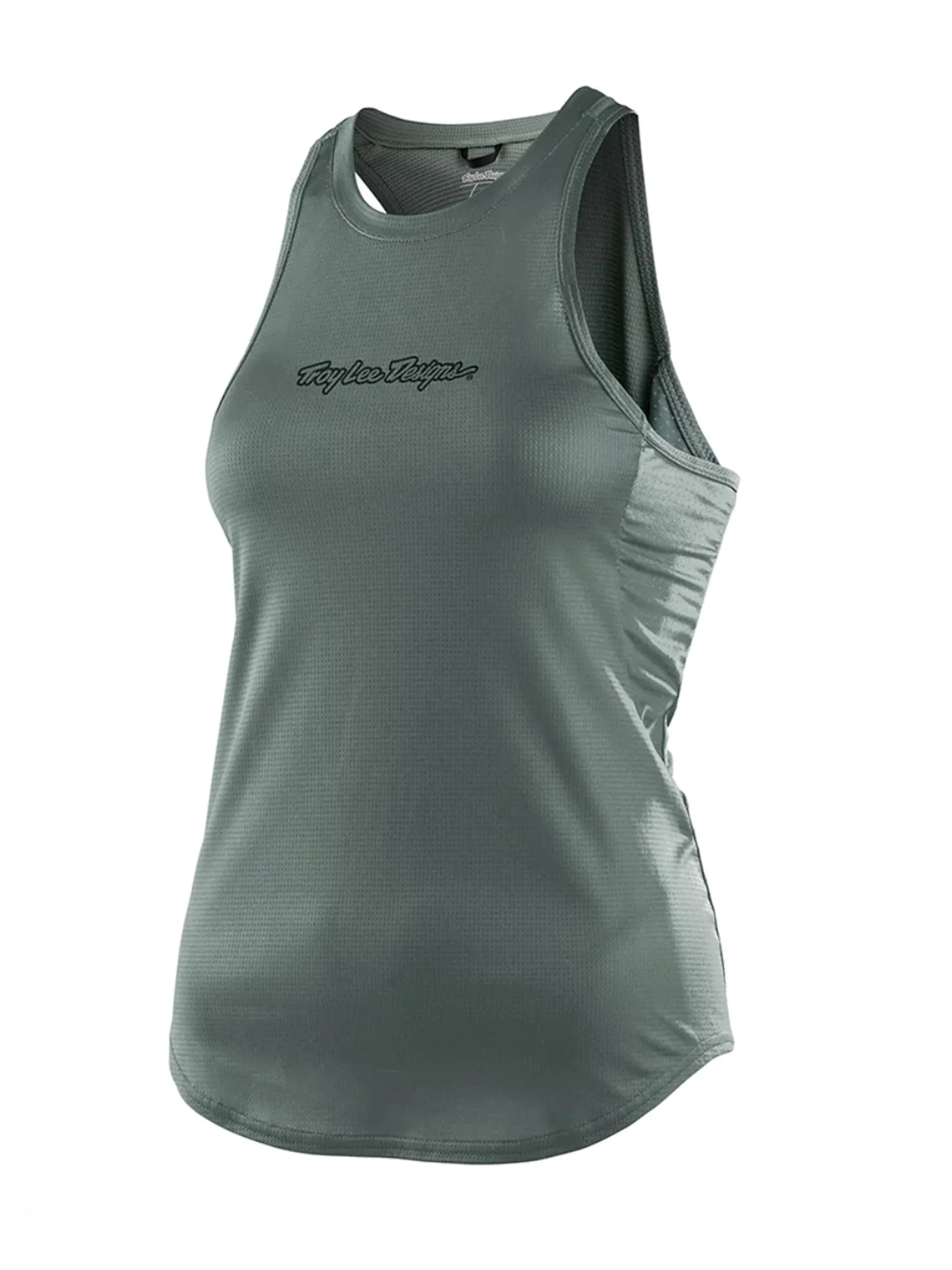 Troy Lee Designs Polera Luxe Sin Mangas Para Mujer Steel Verde