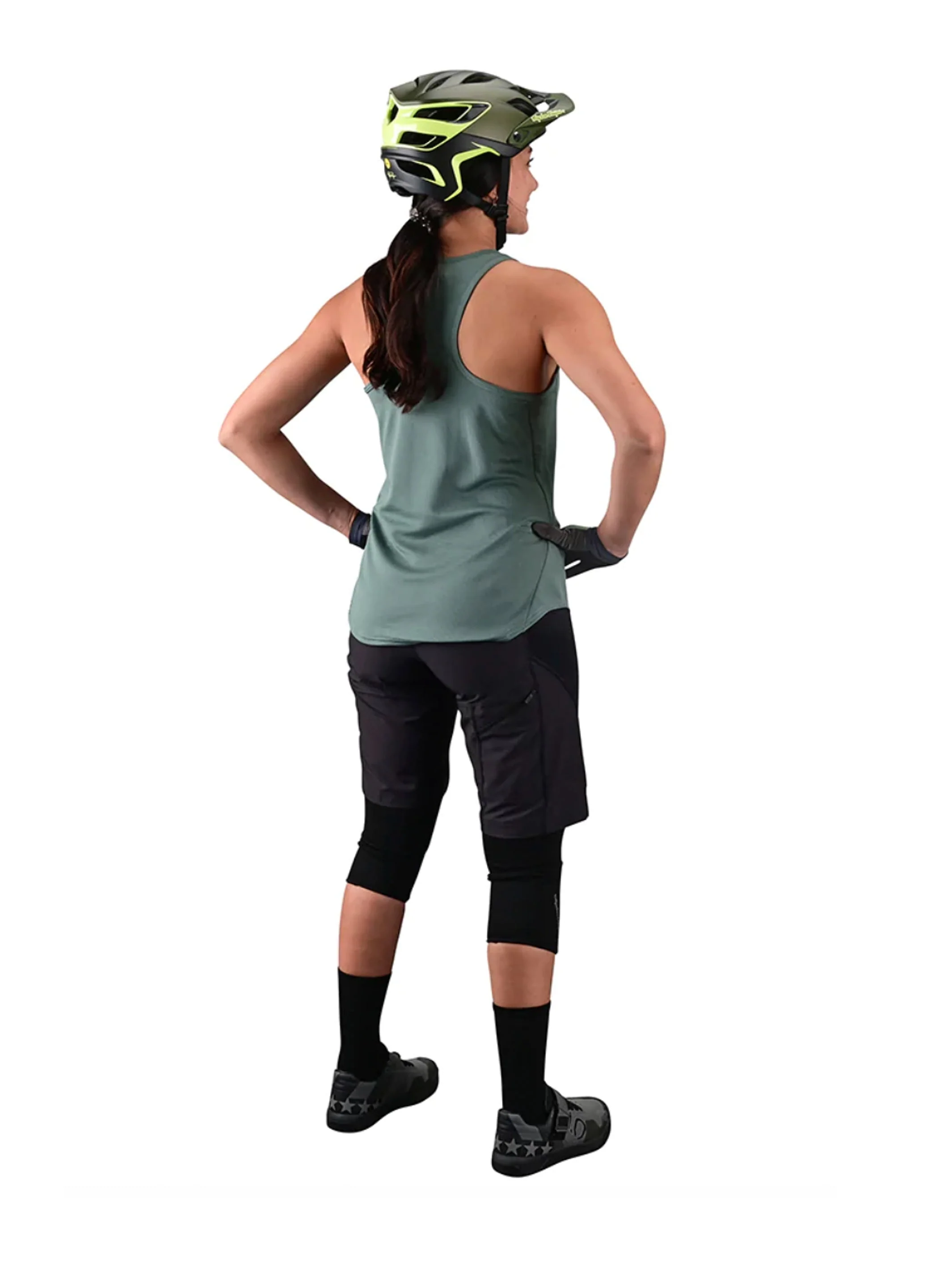 Troy Lee Designs Polera Luxe Sin Mangas Para Mujer Steel Verde - Image 4