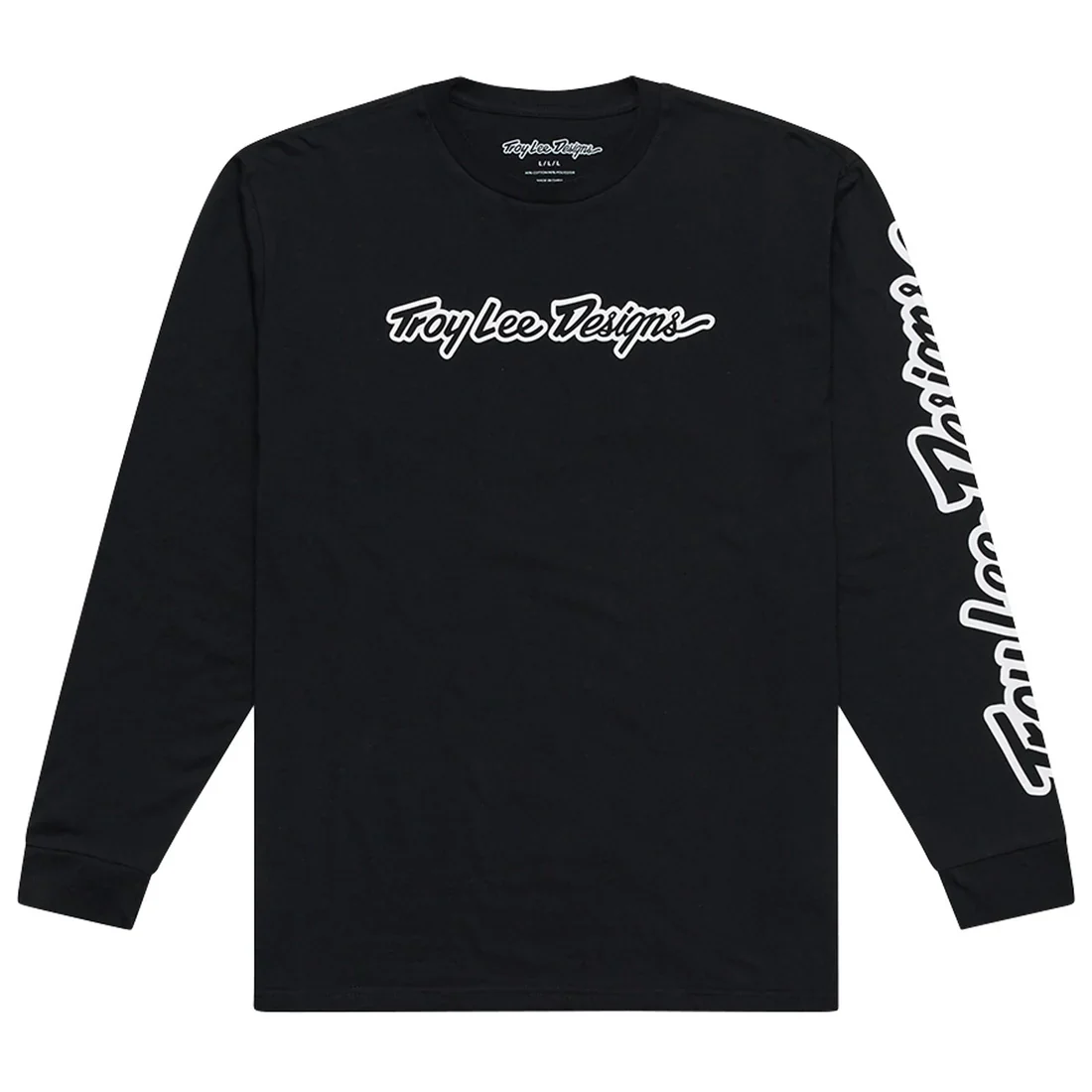 Troy Lee Designs Polera Manga Larga Signature Negra