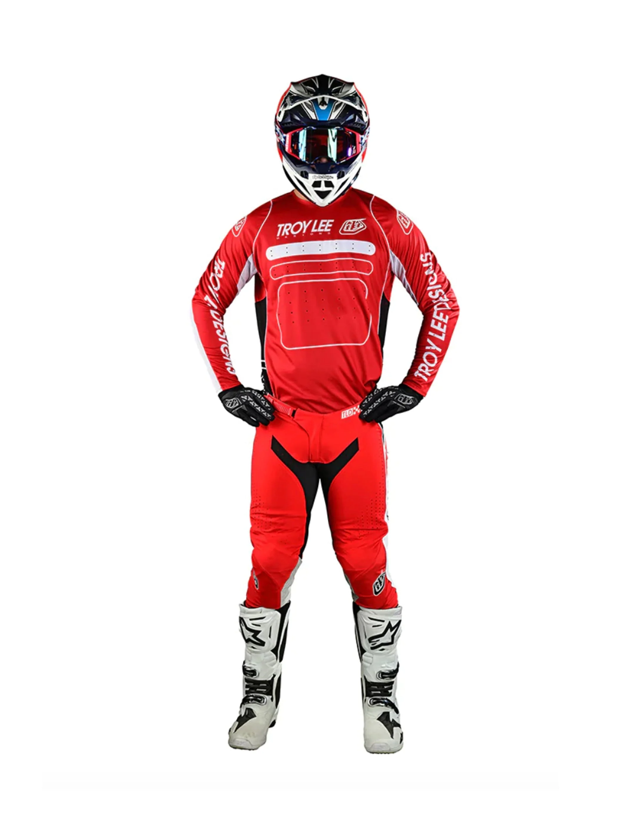Troy Lee Designs Polera SE Pro Drop In Roja - Image 3