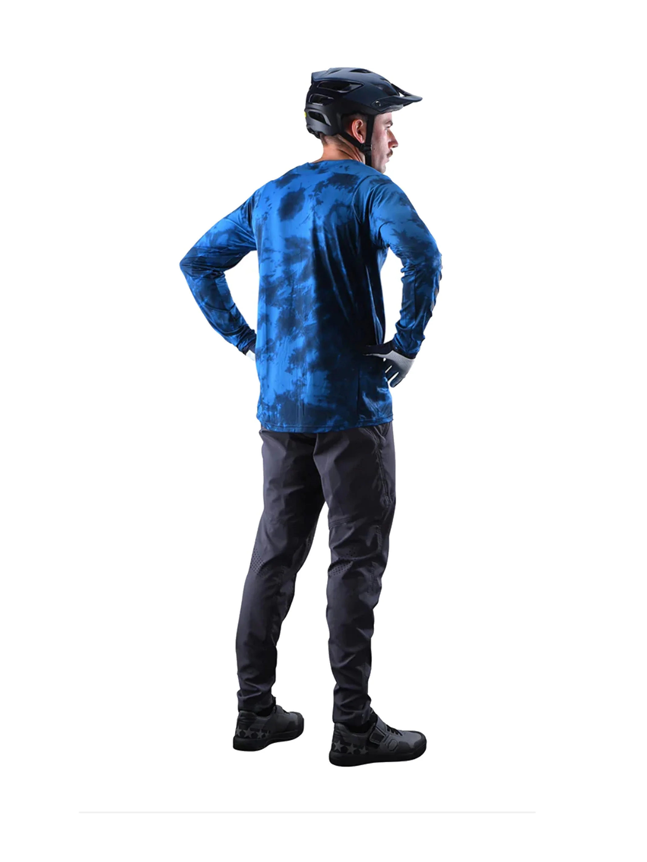 Troy Lee Designs Polera Skyline LS Tie Dye Slate Azul - Image 4