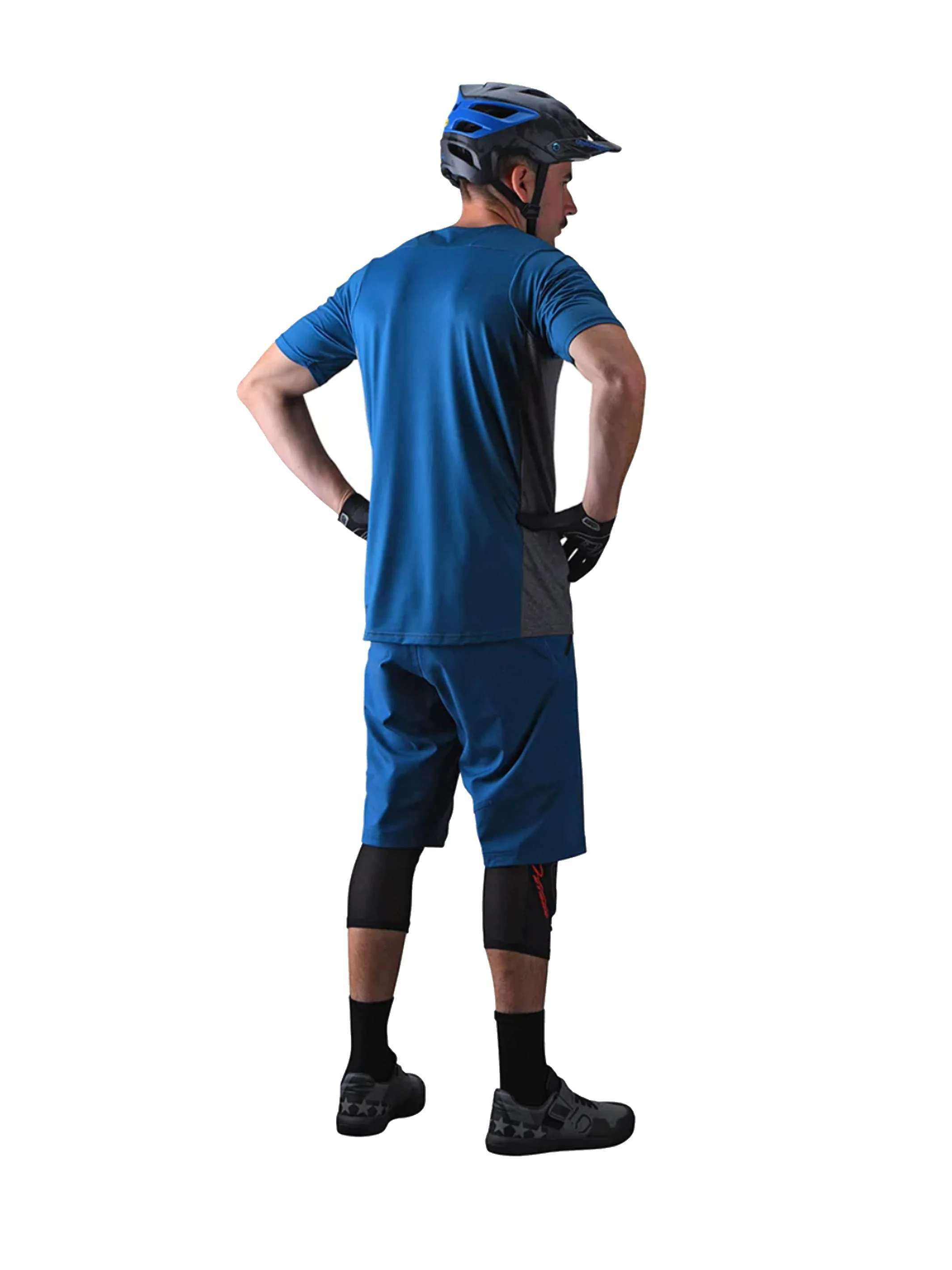 Troy Lee Designs Polera Skyline SS Signature Slate Azul - Image 4