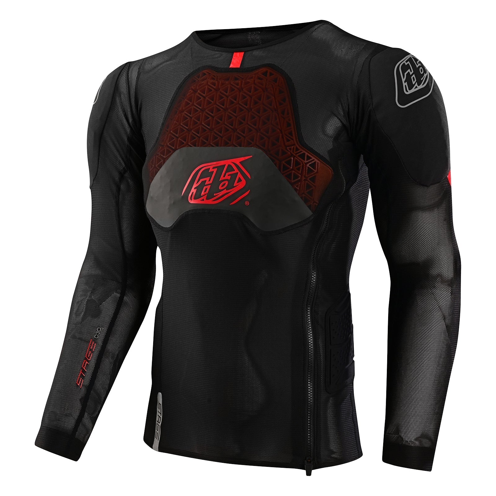 Troy Lee Designs Protector De Torso Manga Larga Stage Ghost D30 Solid Black