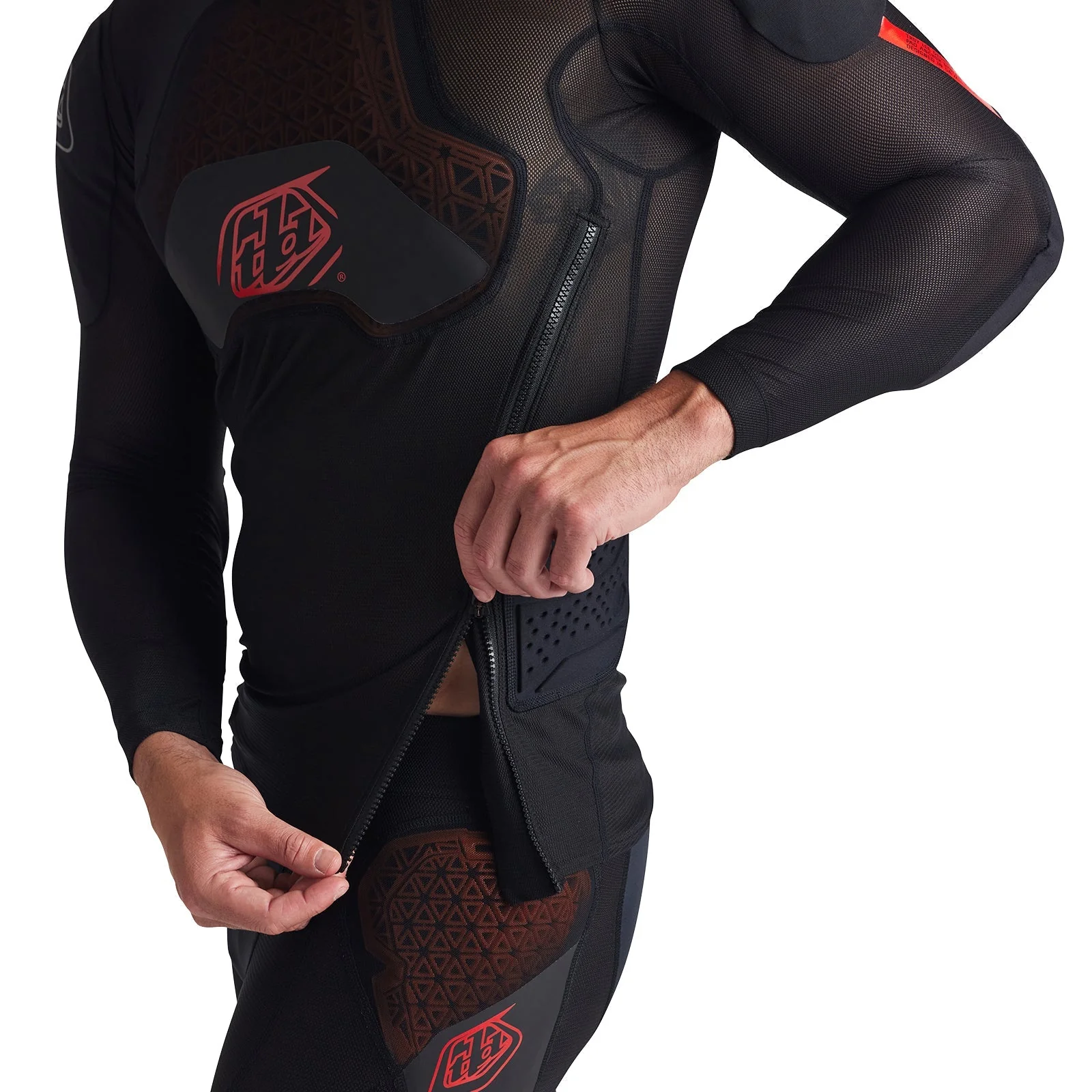 Troy Lee Designs Protector De Torso Manga Larga Stage Ghost D30 Solid Black - Image 7